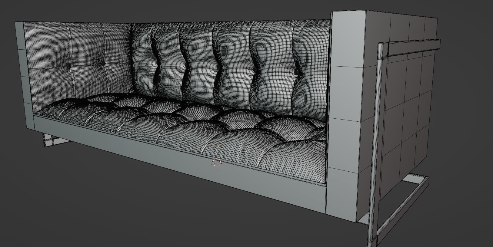 Fluffy Couch 3D model_17
