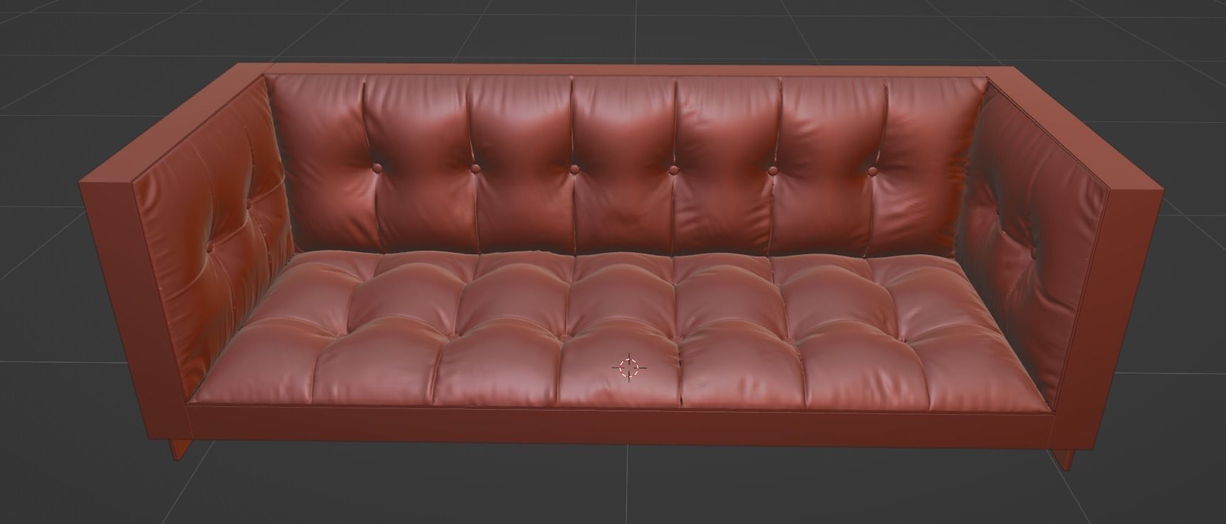 Fluffy Couch 3D model_6