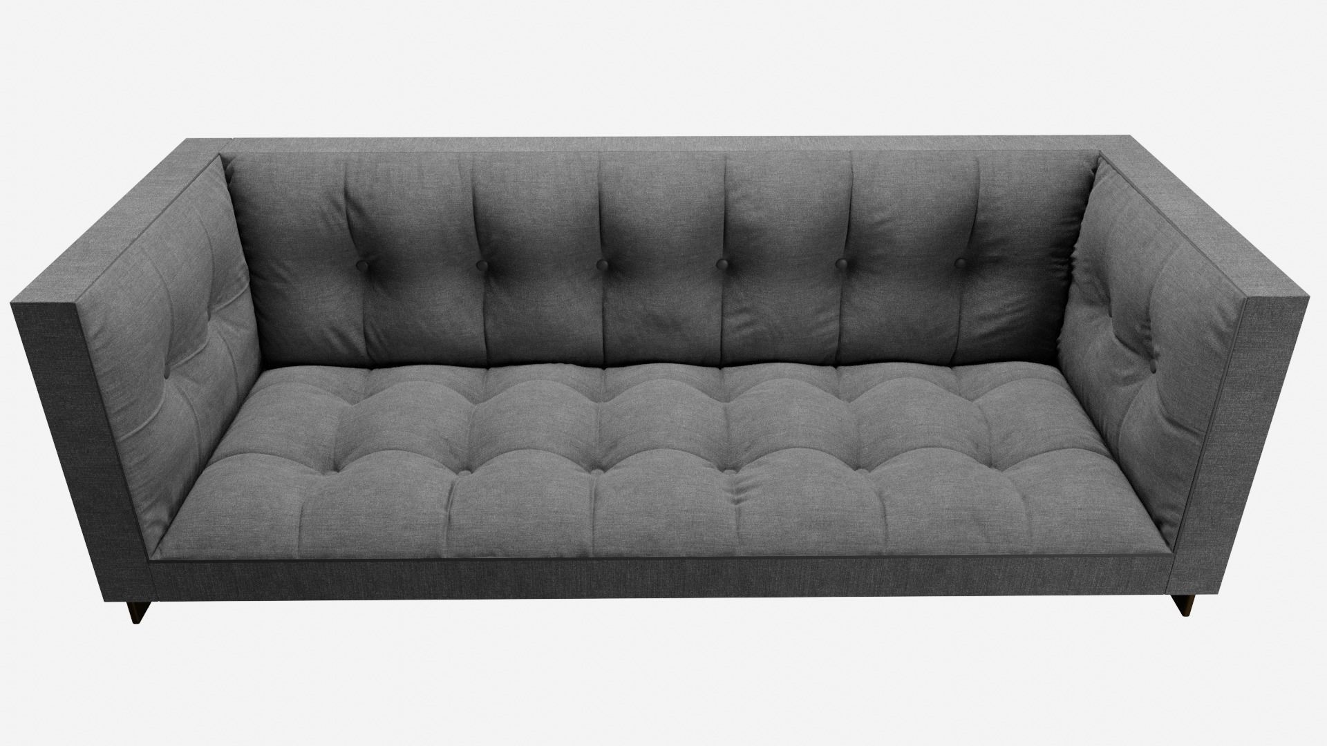 Fluffy Couch 3D model_1