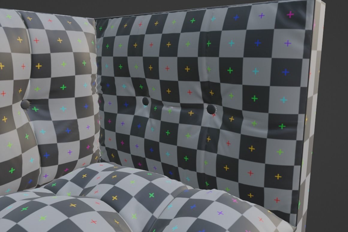 Fluffy Couch 3D model_9
