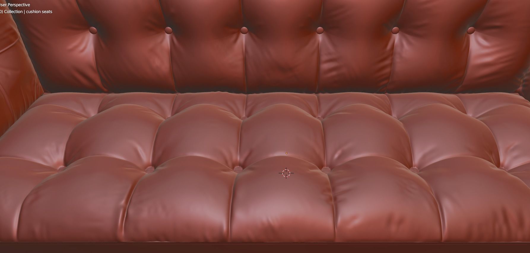 Fluffy Couch 3D model_4