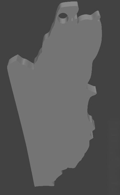 Belize Earrings Model 3D print model_1