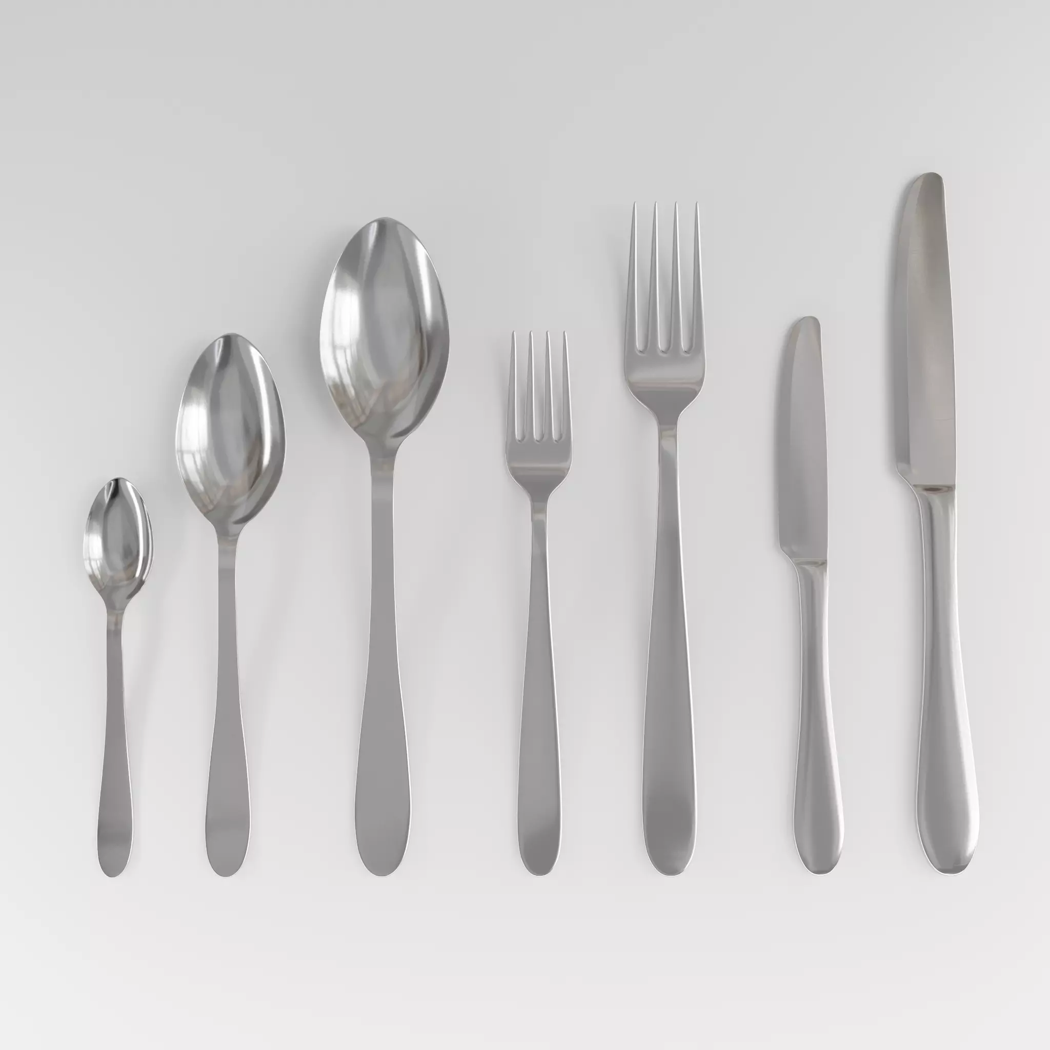 Tableware Cutlery 3D Model Collection_0