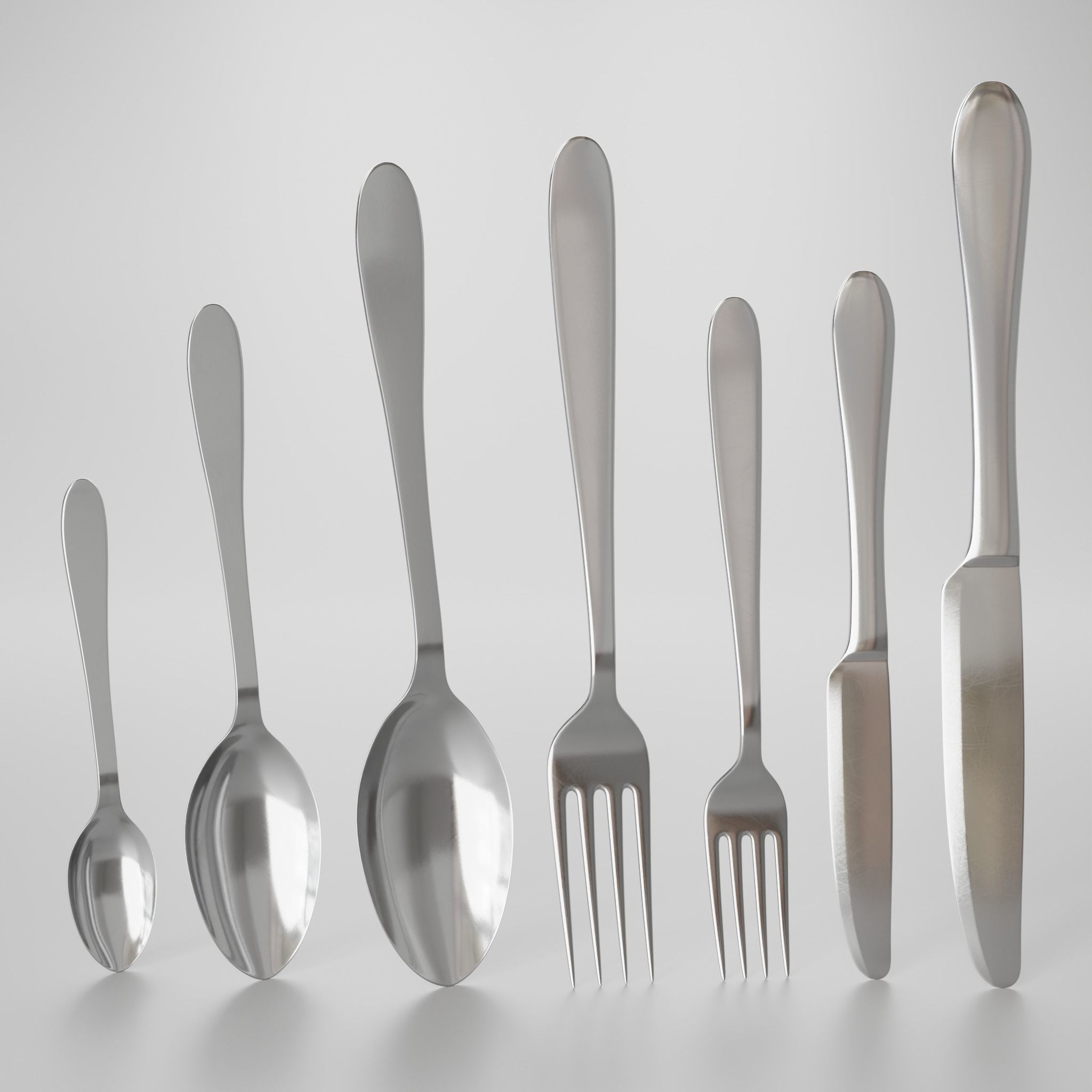Tableware Cutlery 3D Model Collection_3