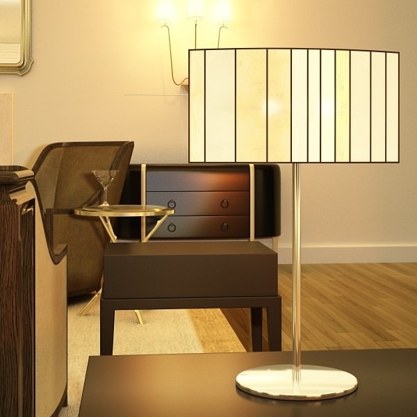 10 Table Lamps Collection 3D model_14