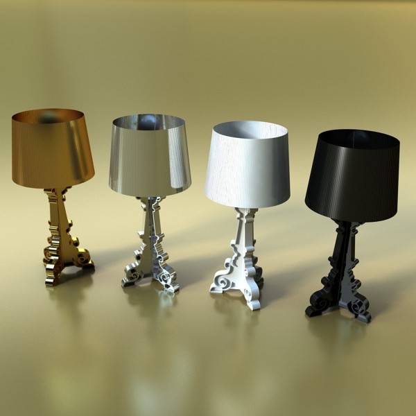 10 Table Lamps Collection 3D model_23
