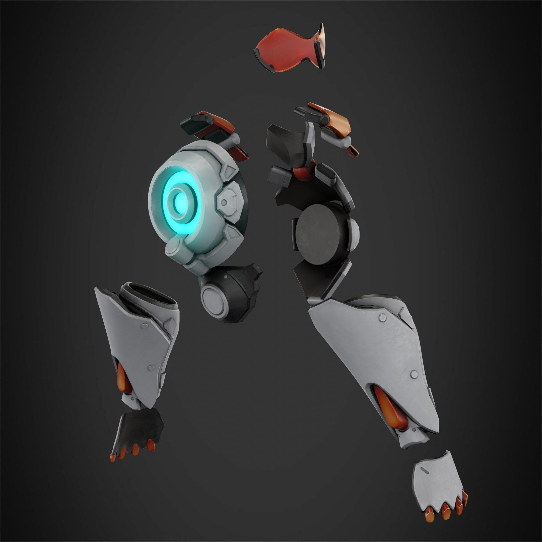 Overwatch 2 Tracer Armor and Mask for Cosplay 3D print model_7