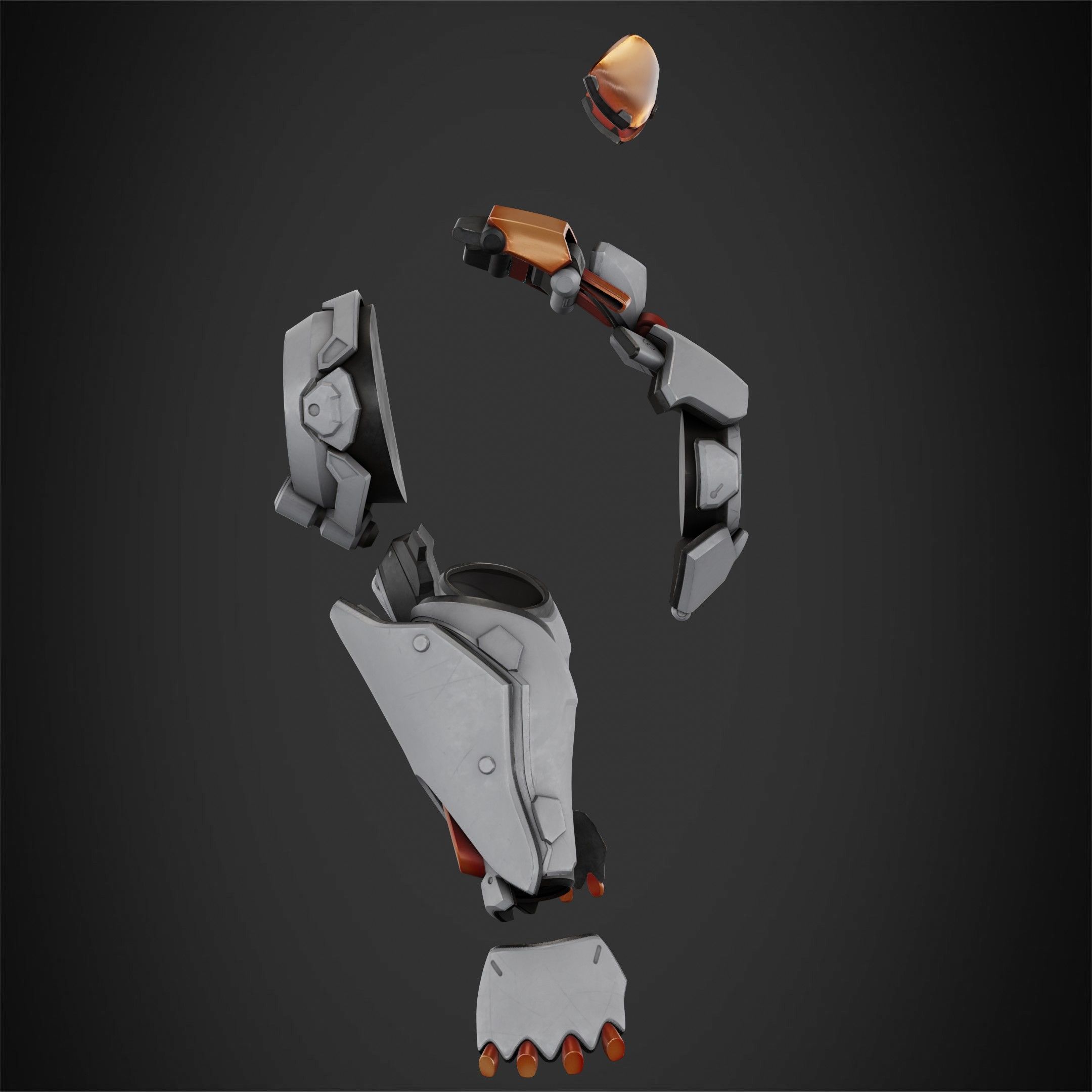 Overwatch 2 Tracer Armor and Mask for Cosplay 3D print model_8