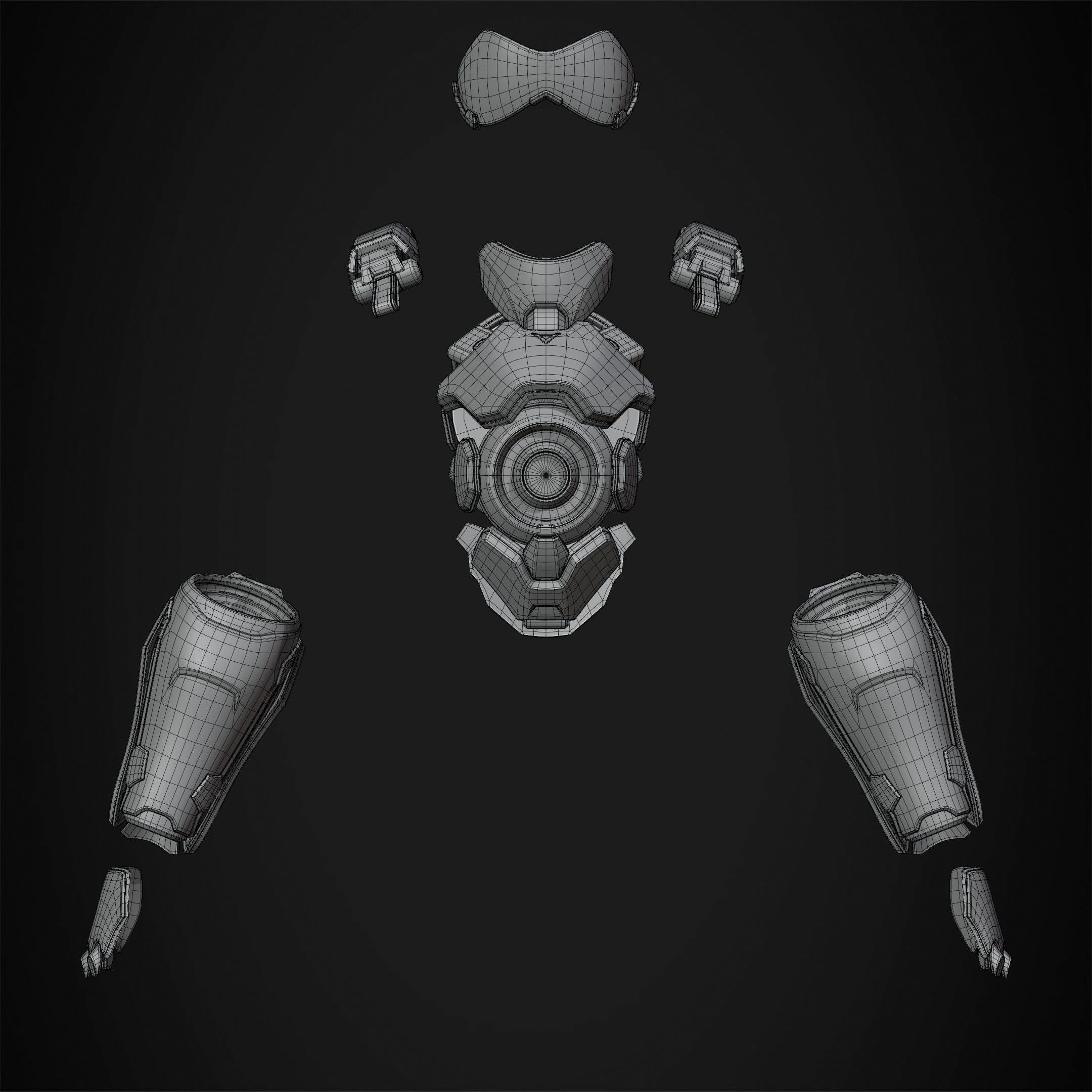 Overwatch 2 Tracer Armor and Mask for Cosplay 3D print model_10