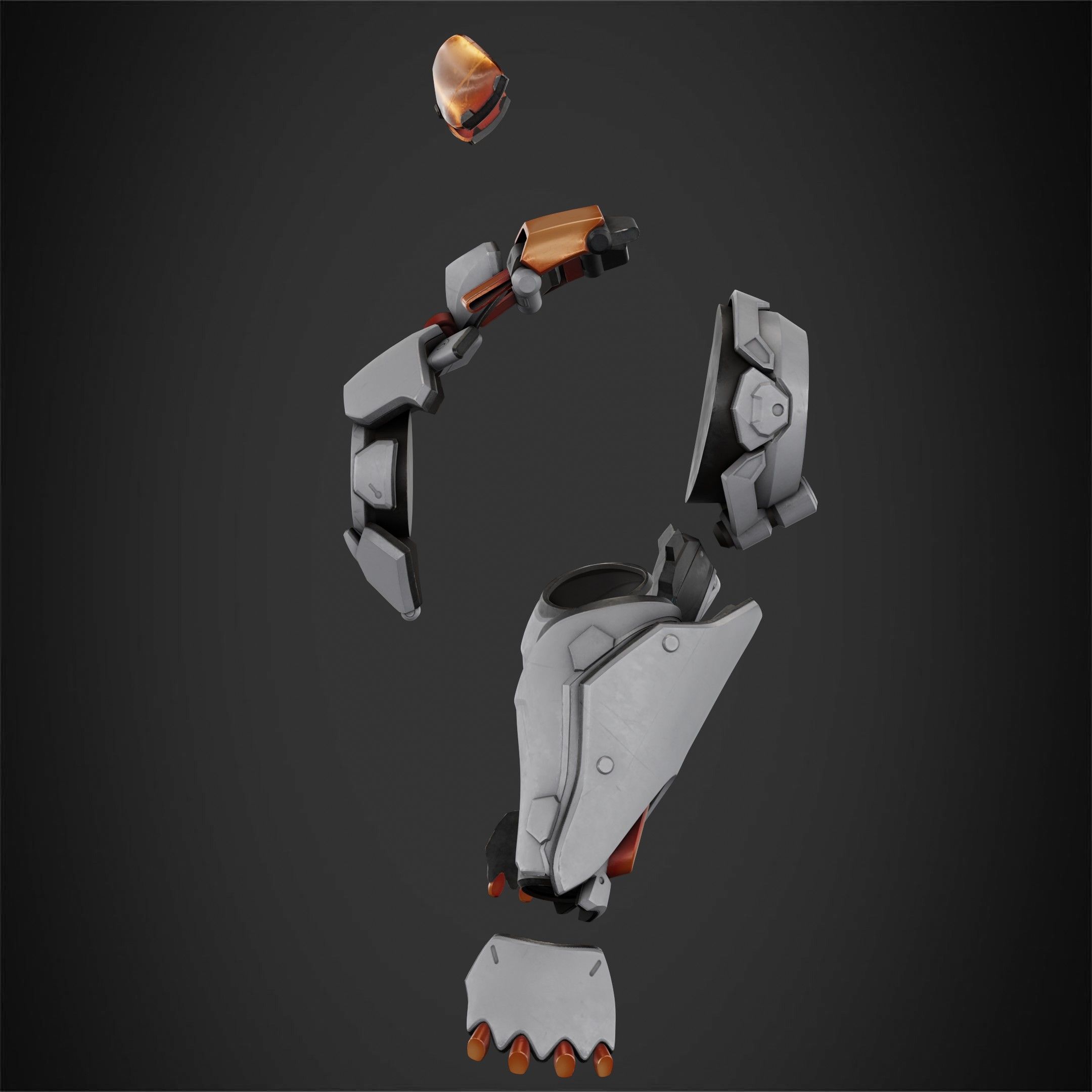 Overwatch 2 Tracer Armor and Mask for Cosplay 3D print model_4