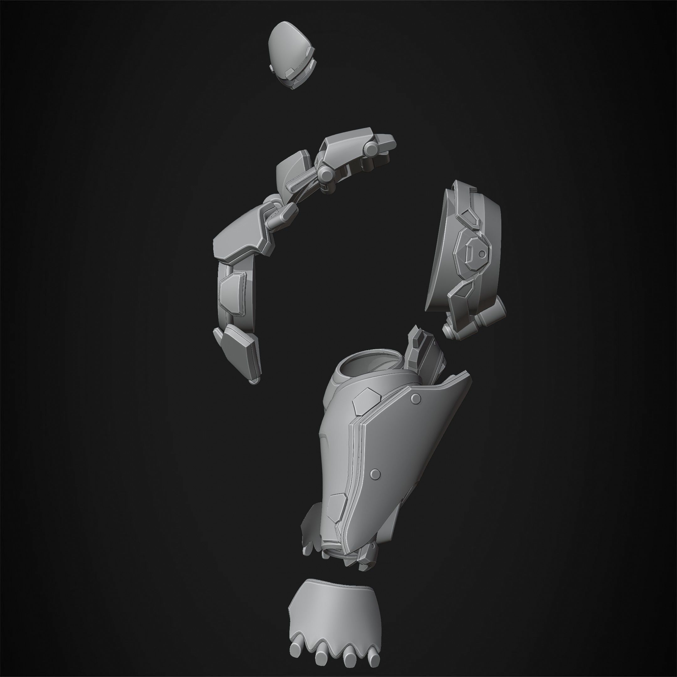 Overwatch 2 Tracer Armor and Mask for Cosplay 3D print model_14