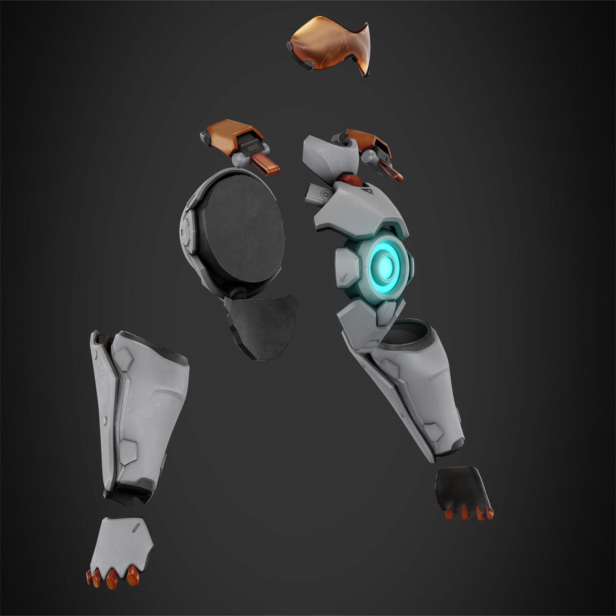 Overwatch 2 Tracer Armor and Mask for Cosplay 3D print model_19