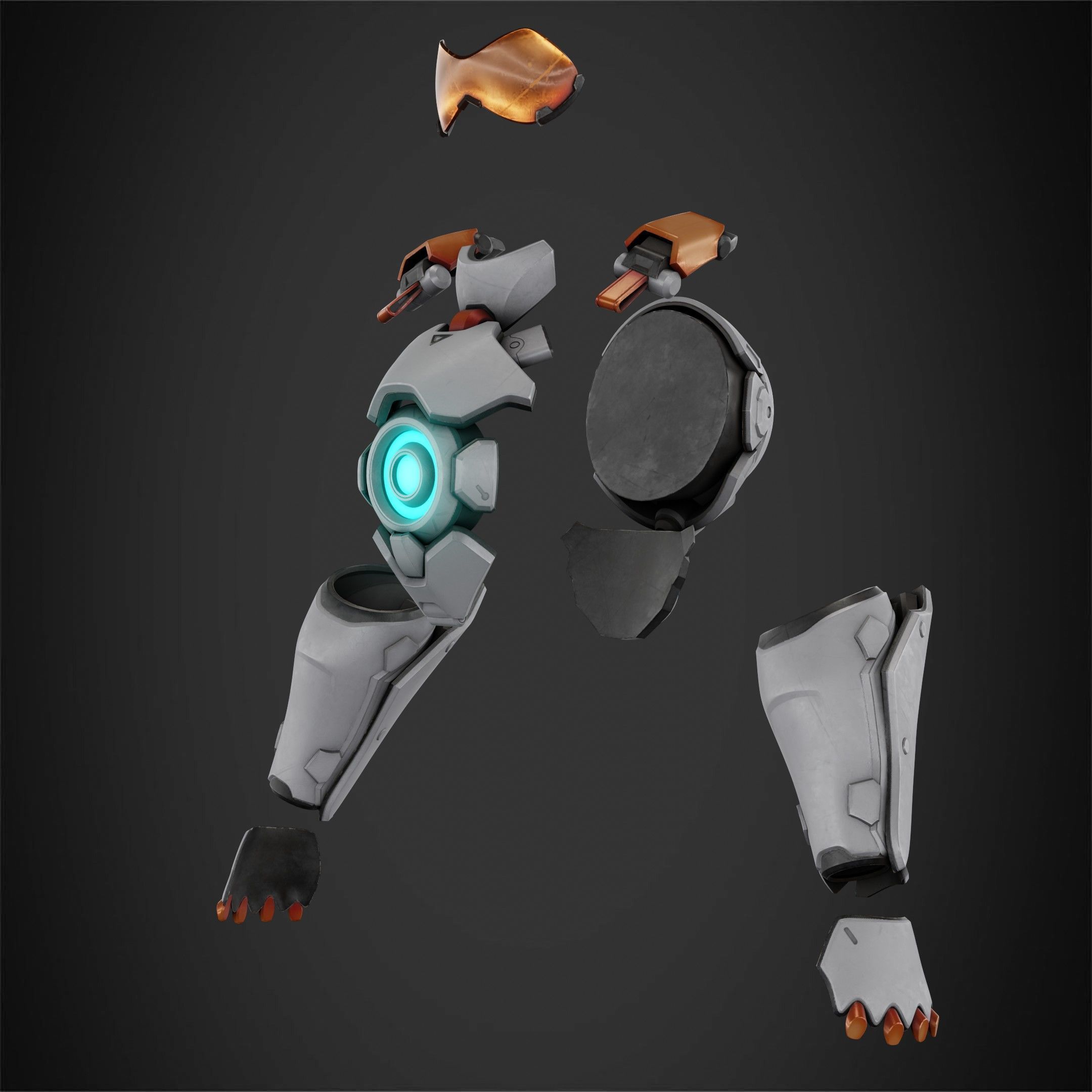 Overwatch 2 Tracer Armor and Mask for Cosplay 3D print model_3