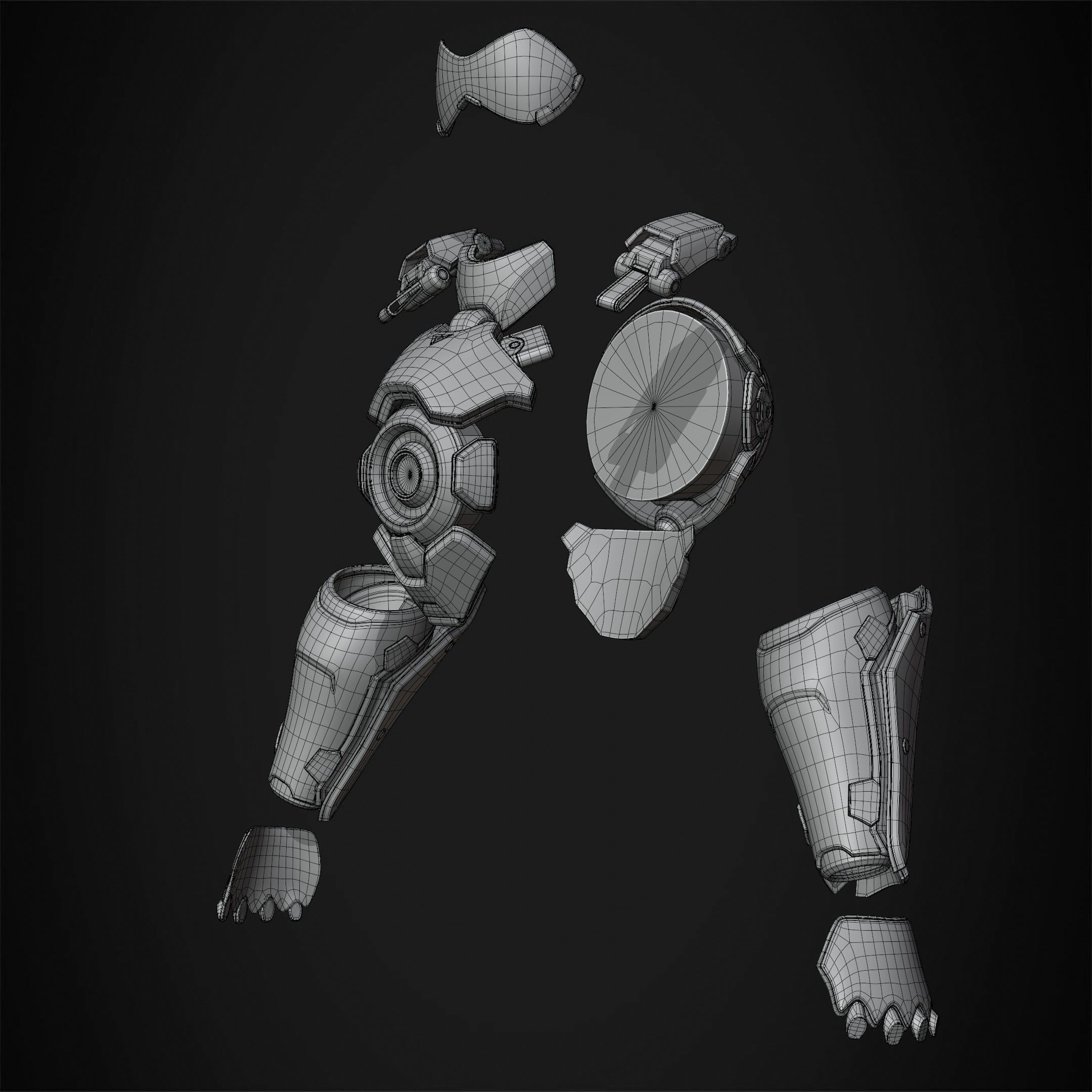 Overwatch 2 Tracer Armor and Mask for Cosplay 3D print model_12