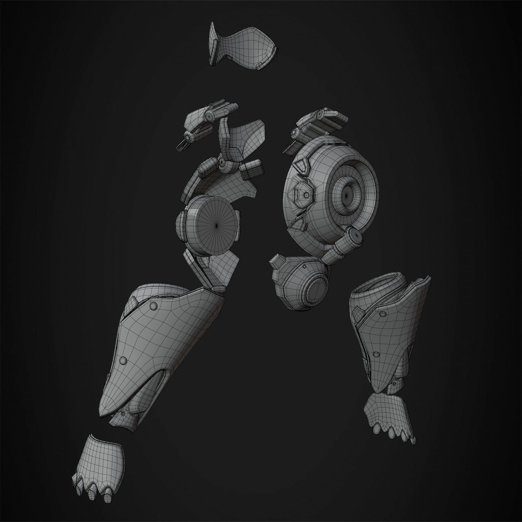 Overwatch 2 Tracer Armor and Mask for Cosplay 3D print model_13