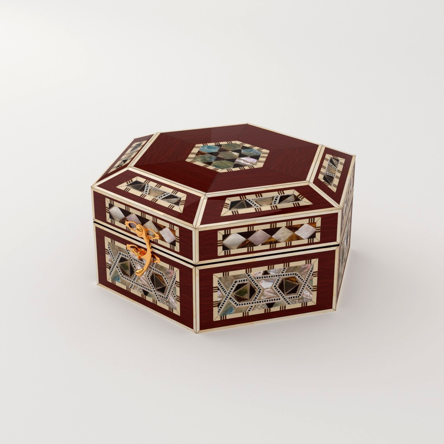 Jewelry Box 01 3D model_2