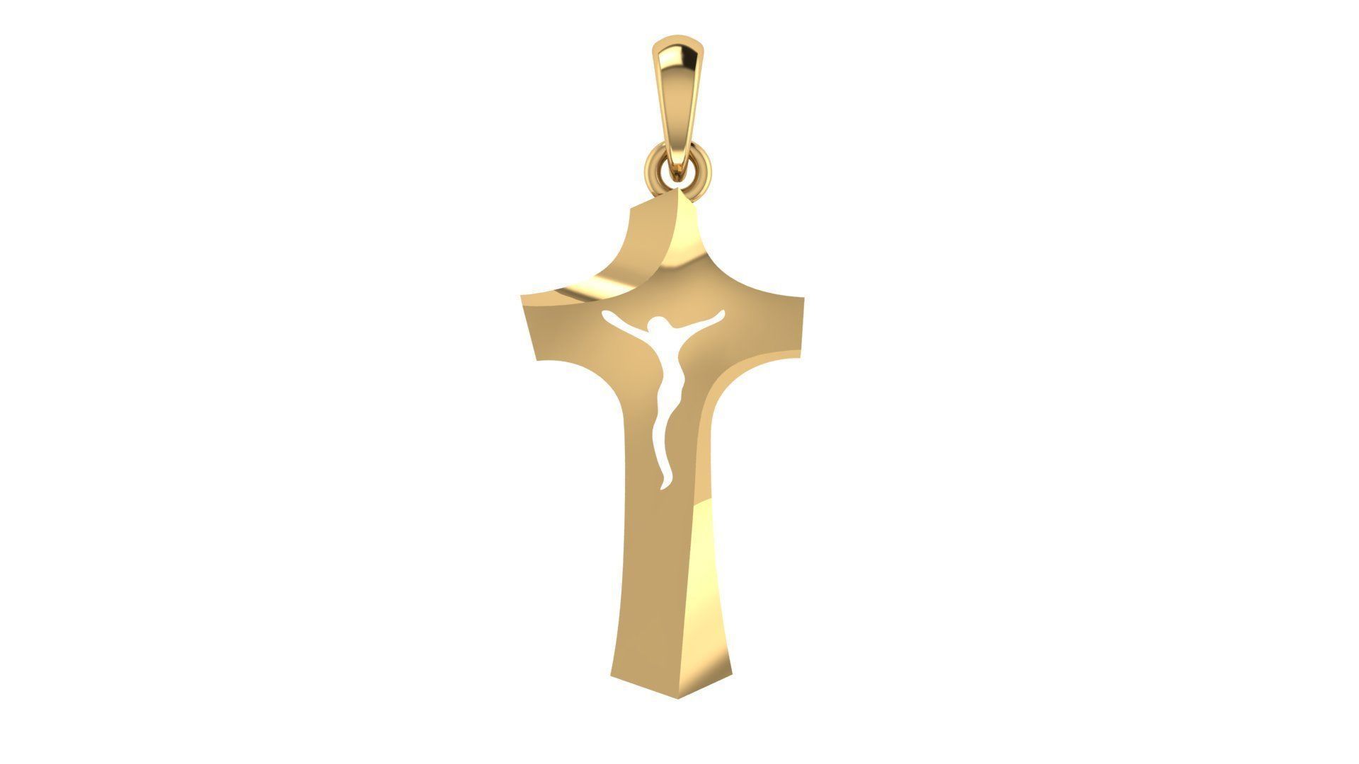 CROSS PENDANT CR199 3D print model_11
