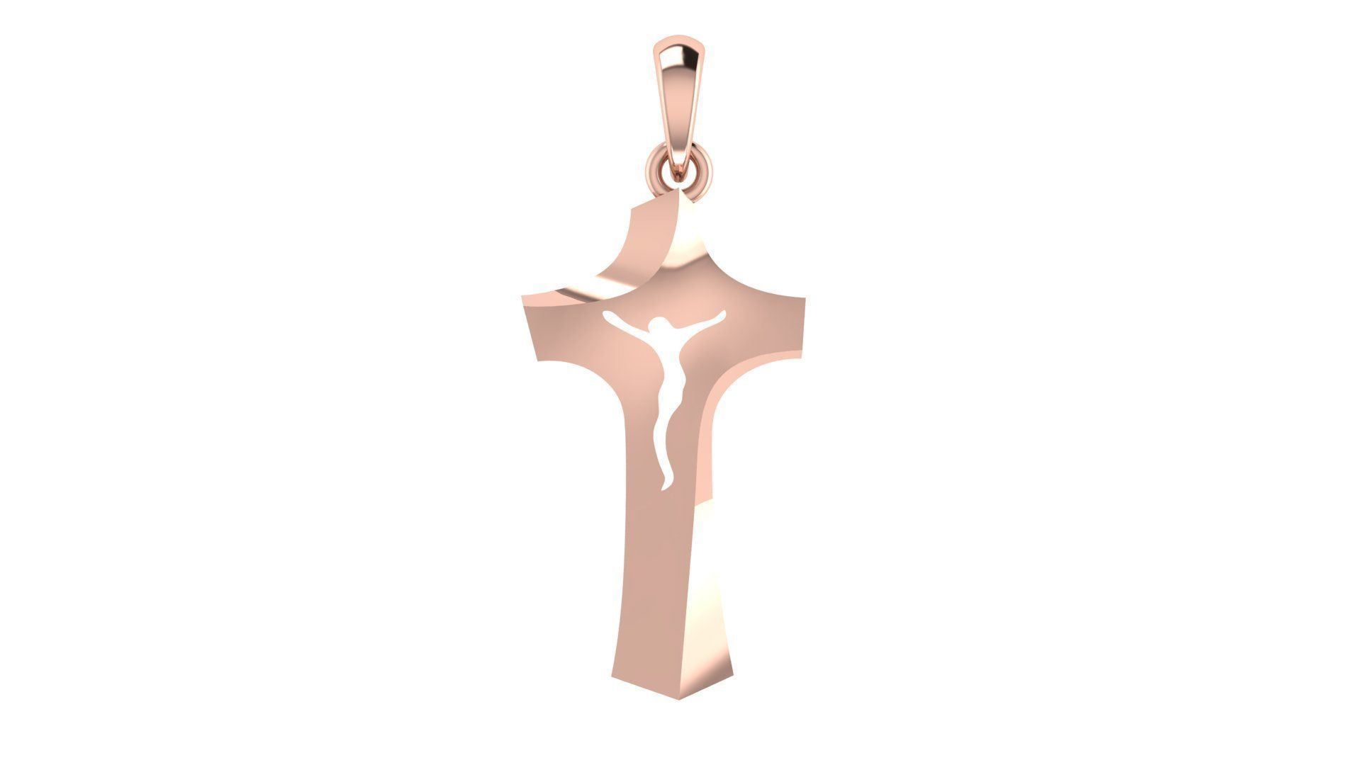 CROSS PENDANT CR199 3D print model_7