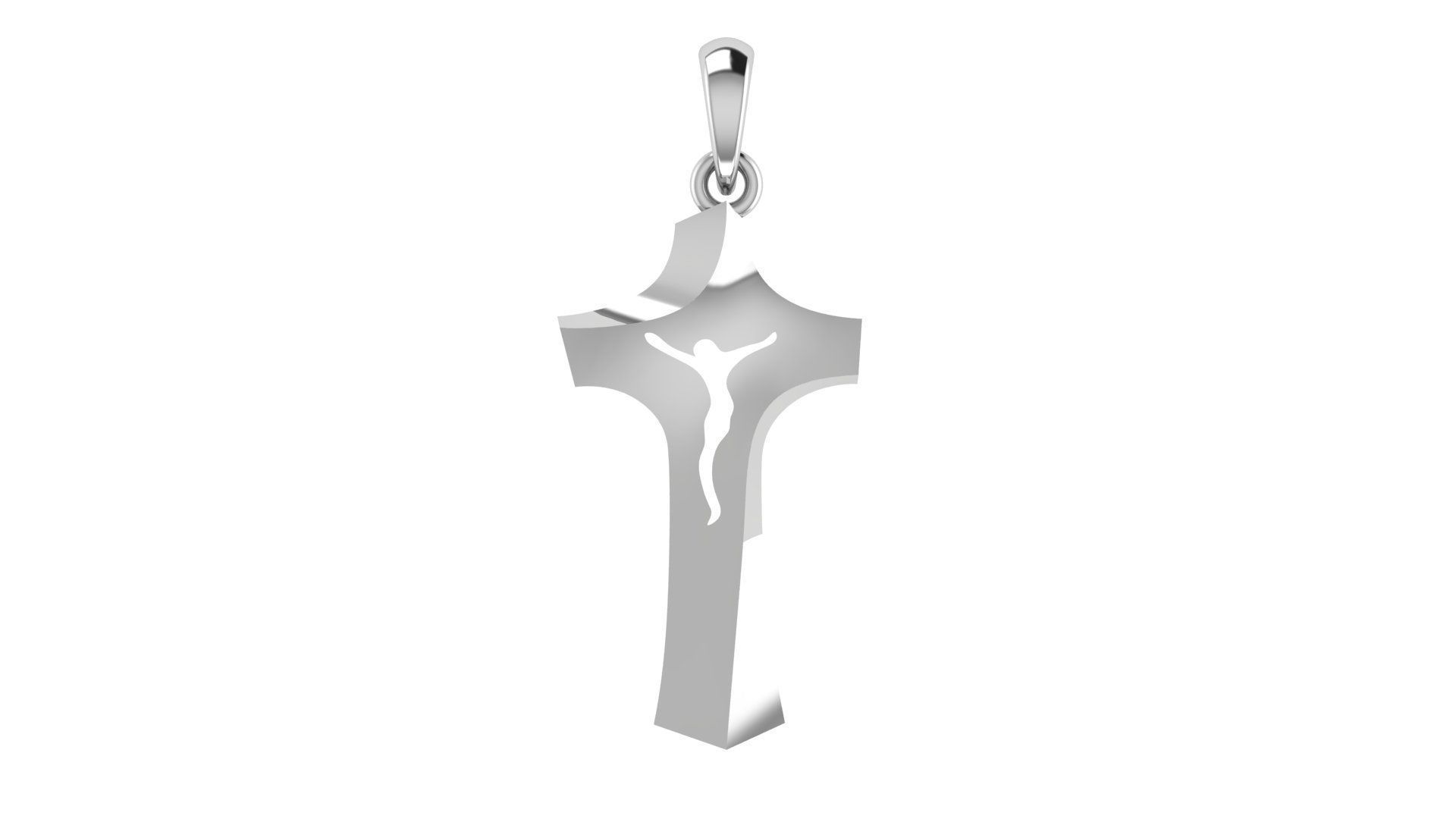 CROSS PENDANT CR199 3D print model_5