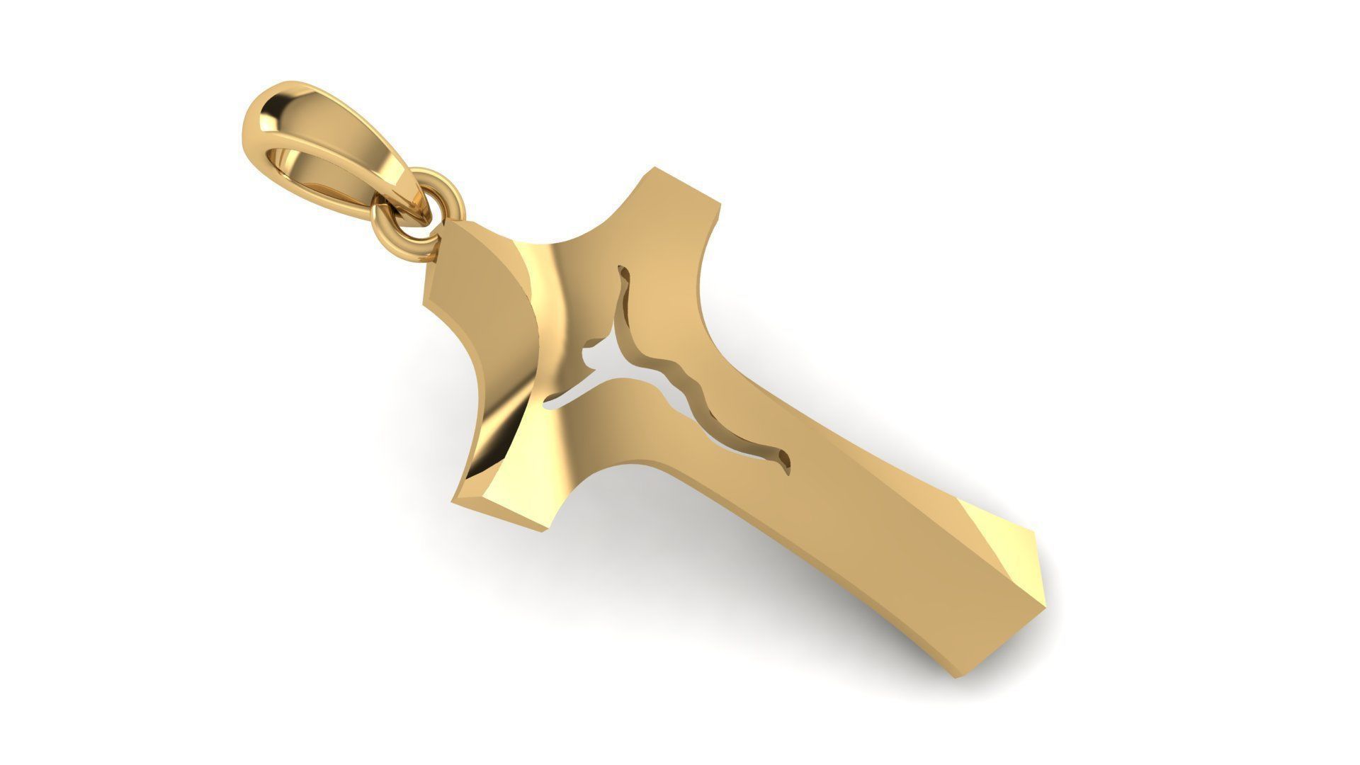 CROSS PENDANT CR199 3D print model_12