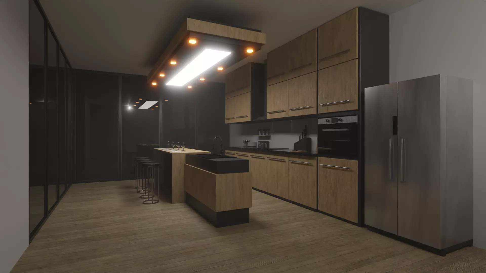 Kitchen Low-poly 3D model