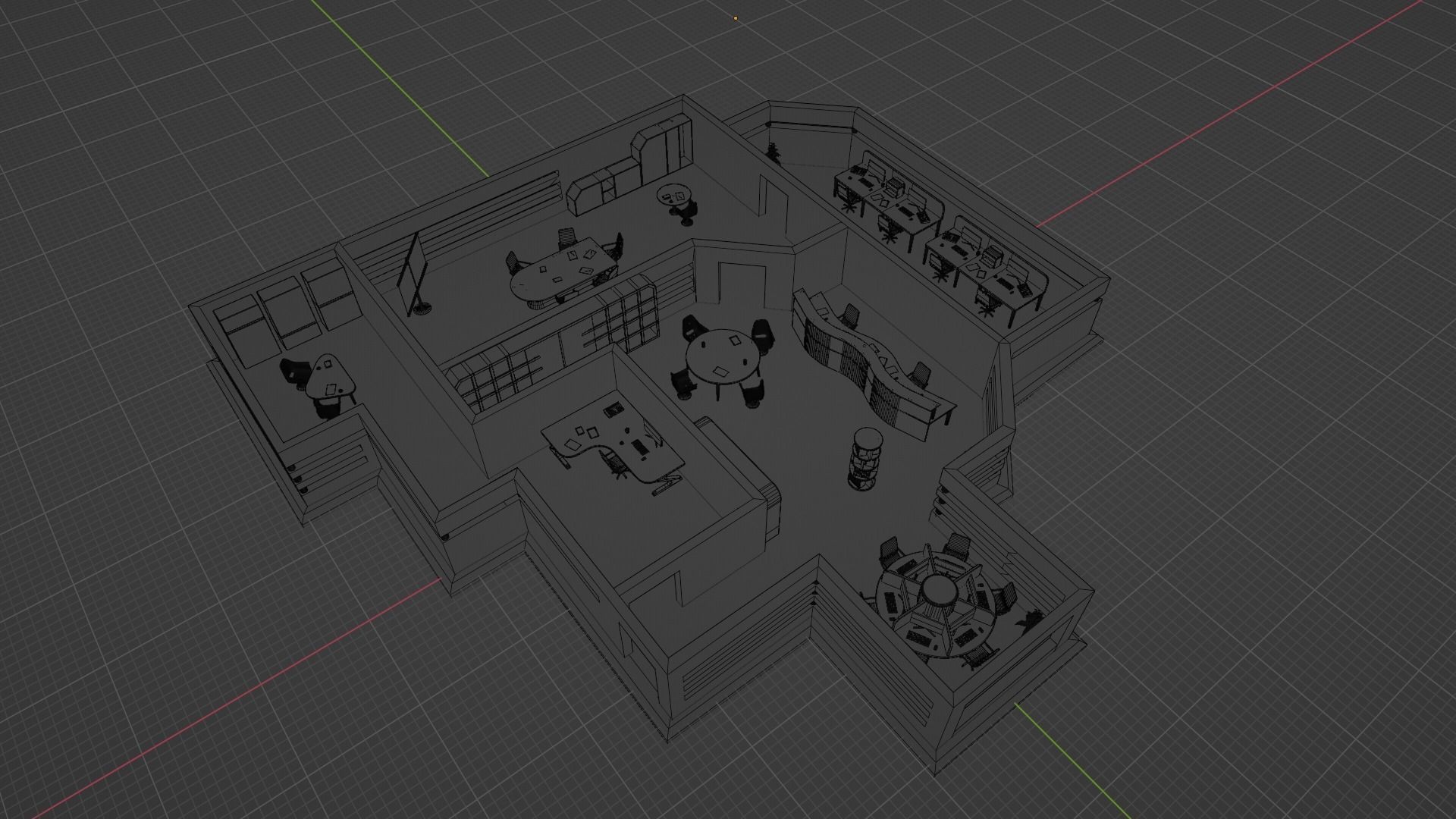 Office game ready pack Low-poly 3D model_9