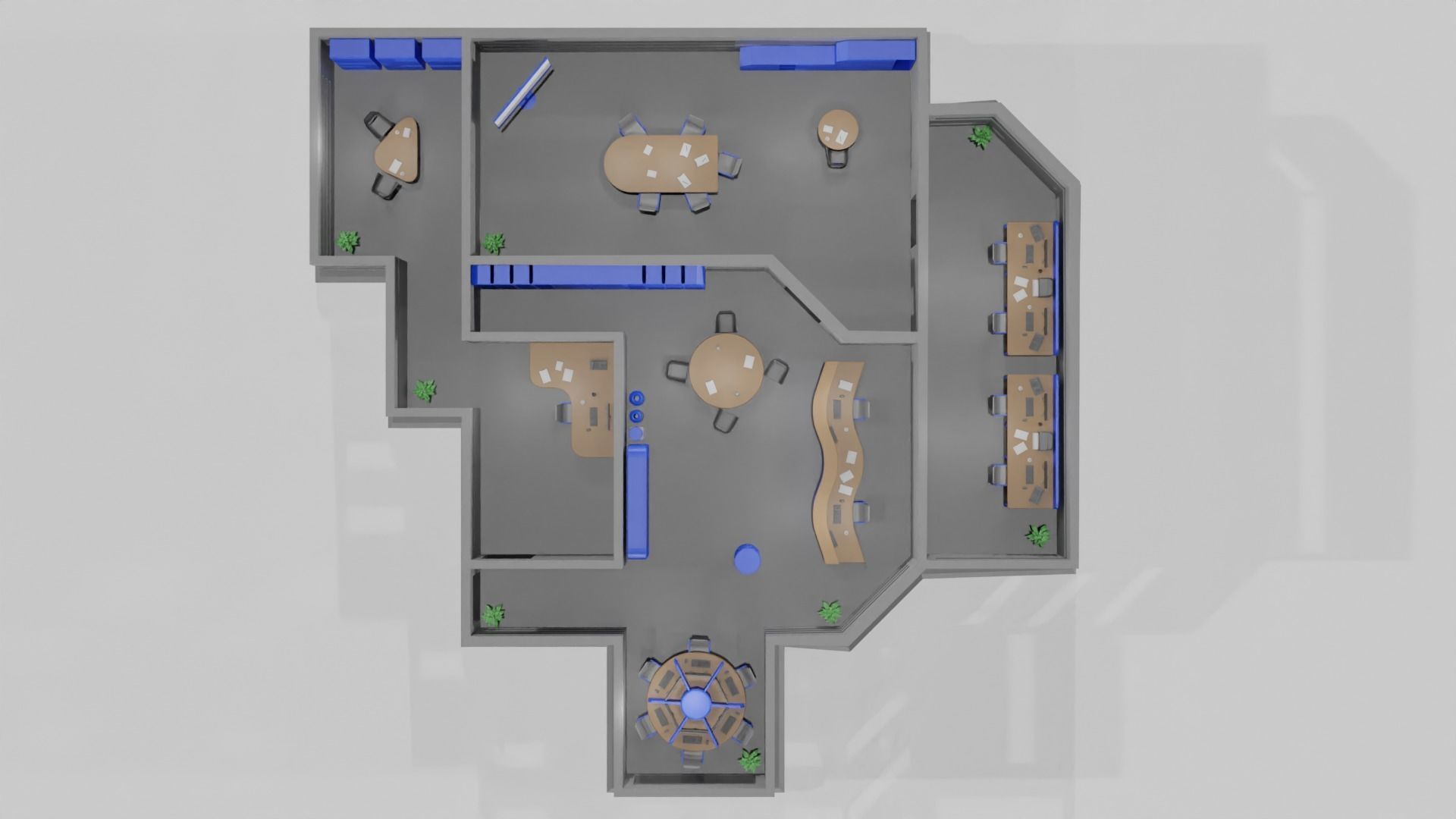 Office game ready pack Low-poly 3D model_8