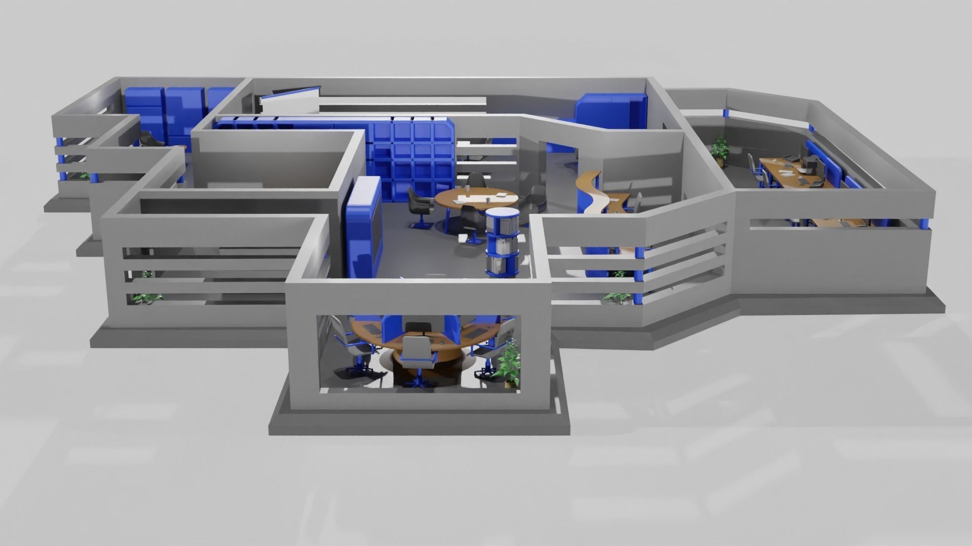 Office game ready pack Low-poly 3D model_4