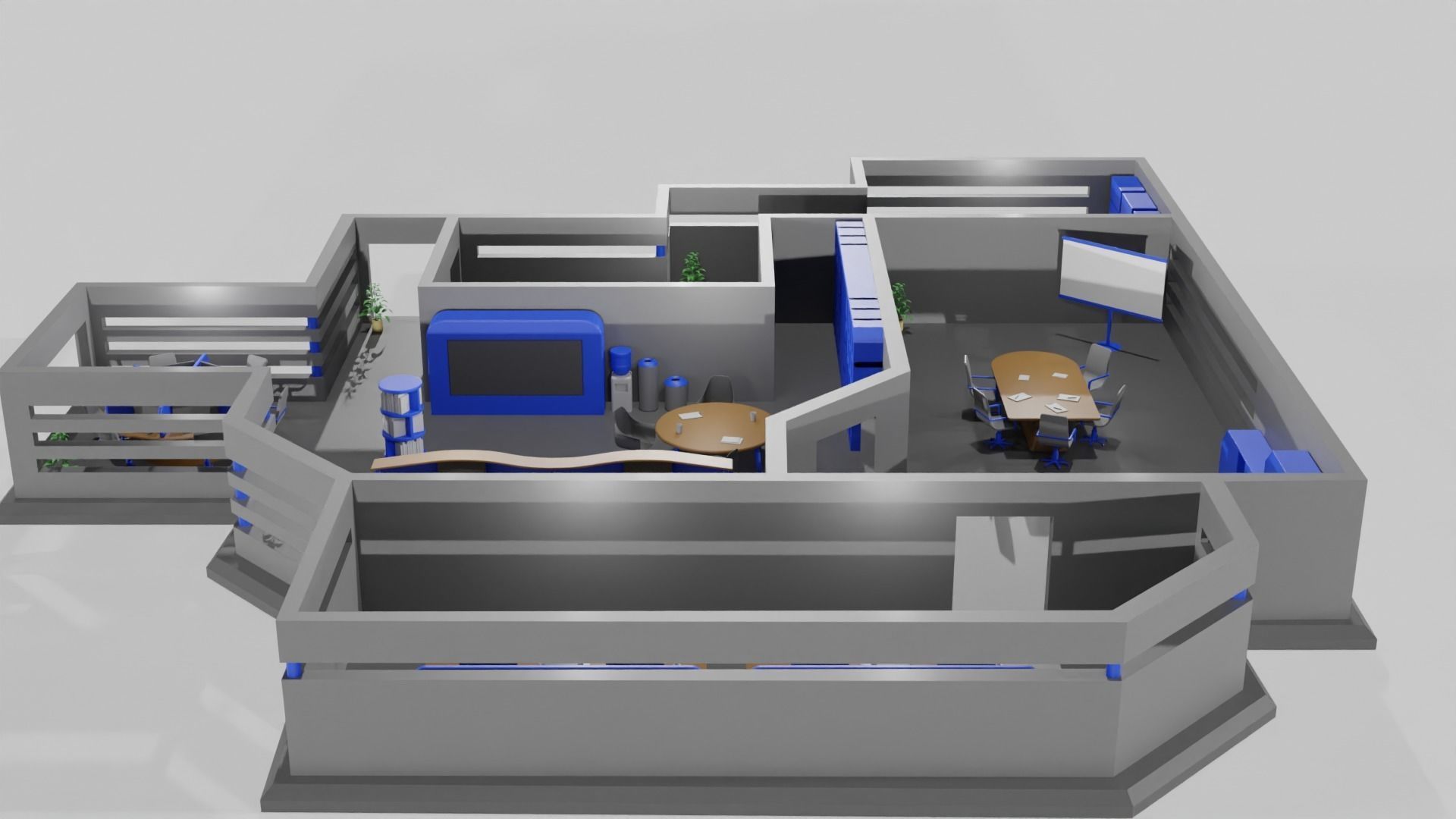 Office game ready pack Low-poly 3D model_7