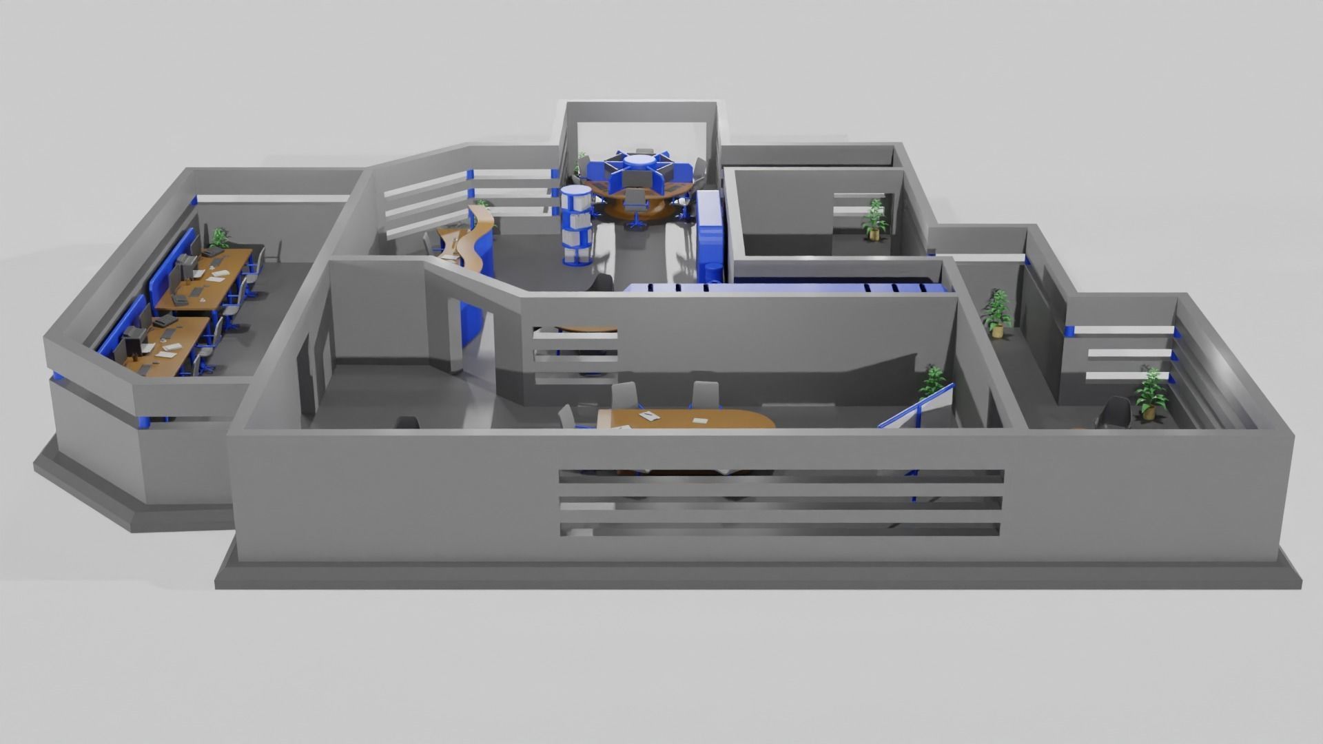 Office game ready pack Low-poly 3D model_5