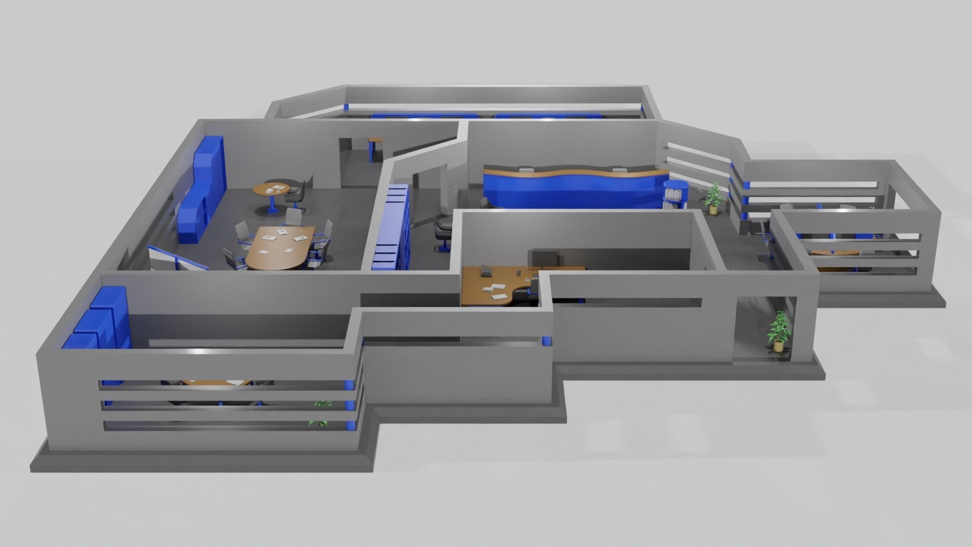 Office game ready pack Low-poly 3D model_6