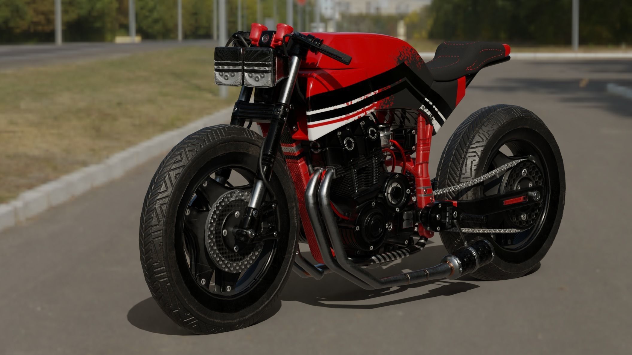 Racing Bike 3D model_19
