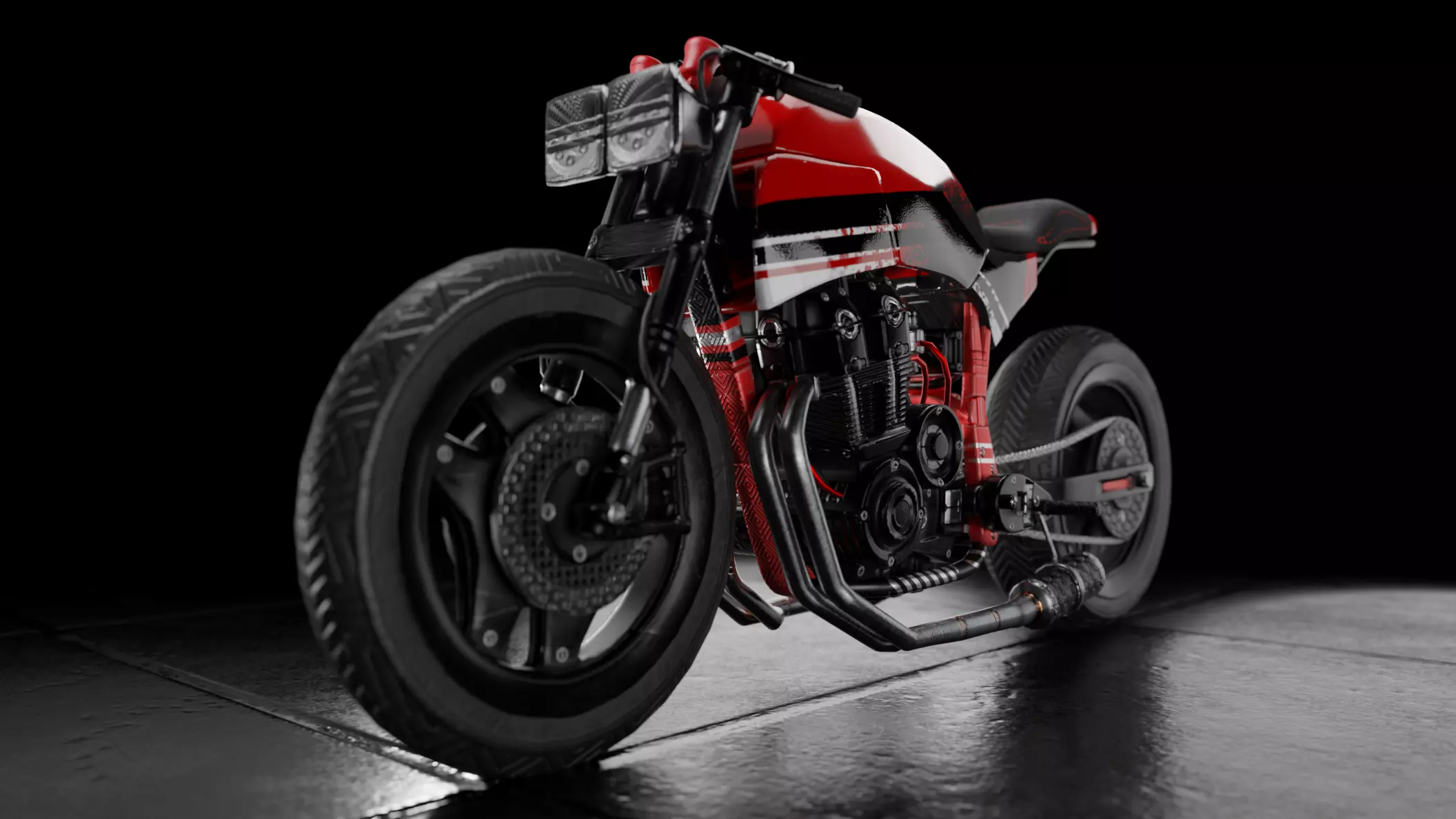 Racing Bike 3D model_0