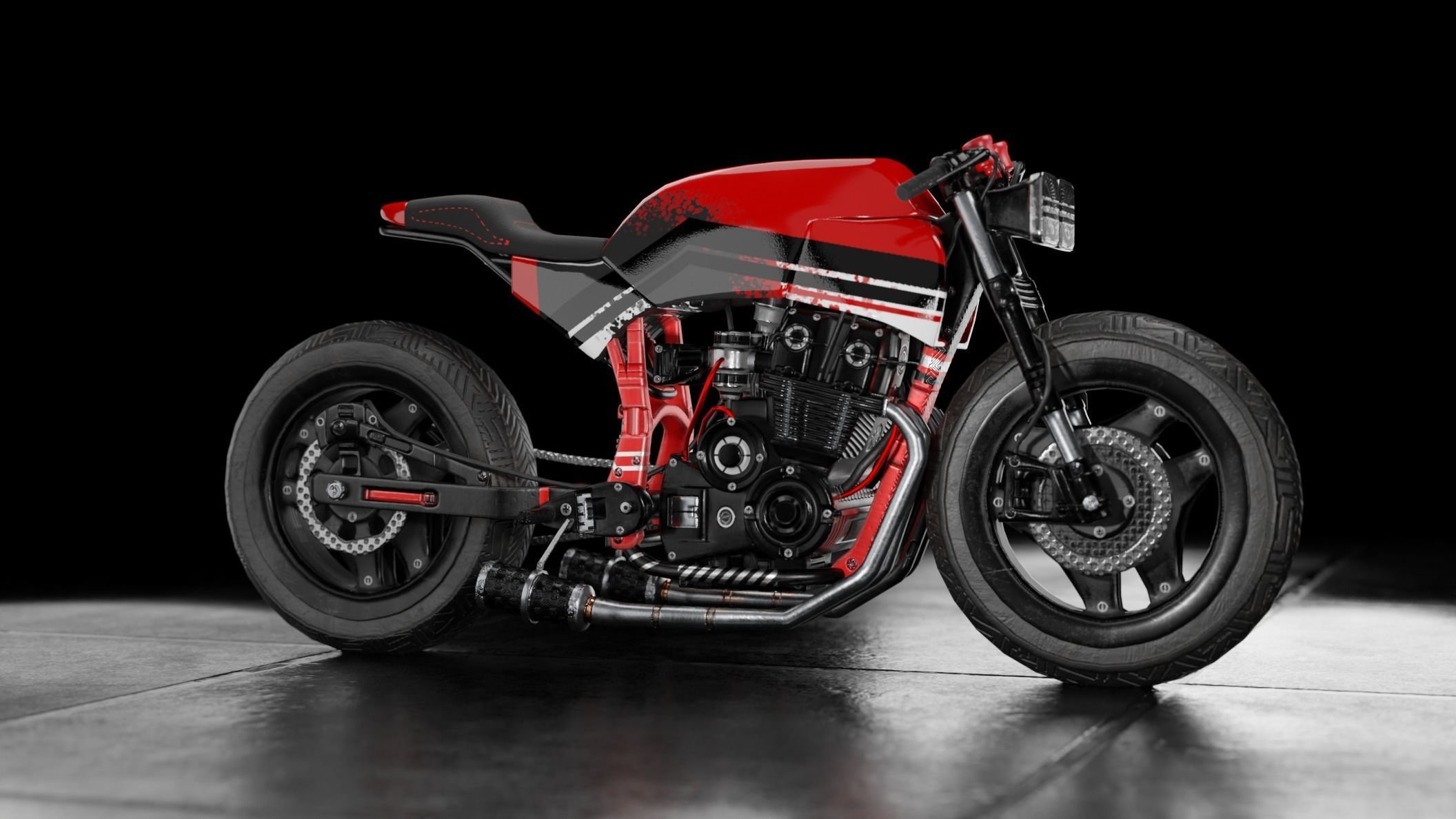 Racing Bike 3D model_6