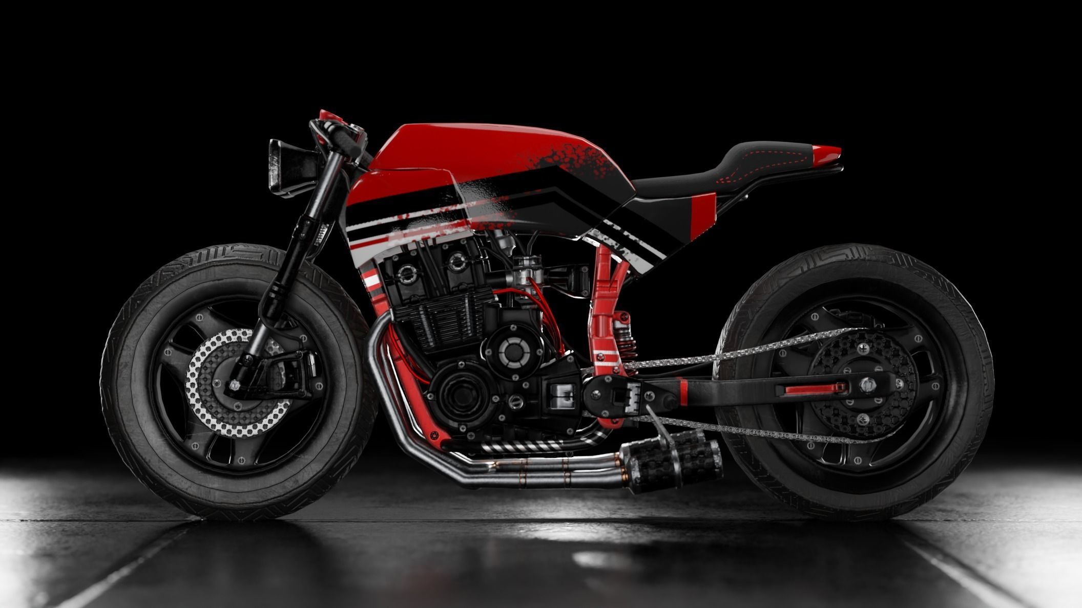 Racing Bike 3D model_2