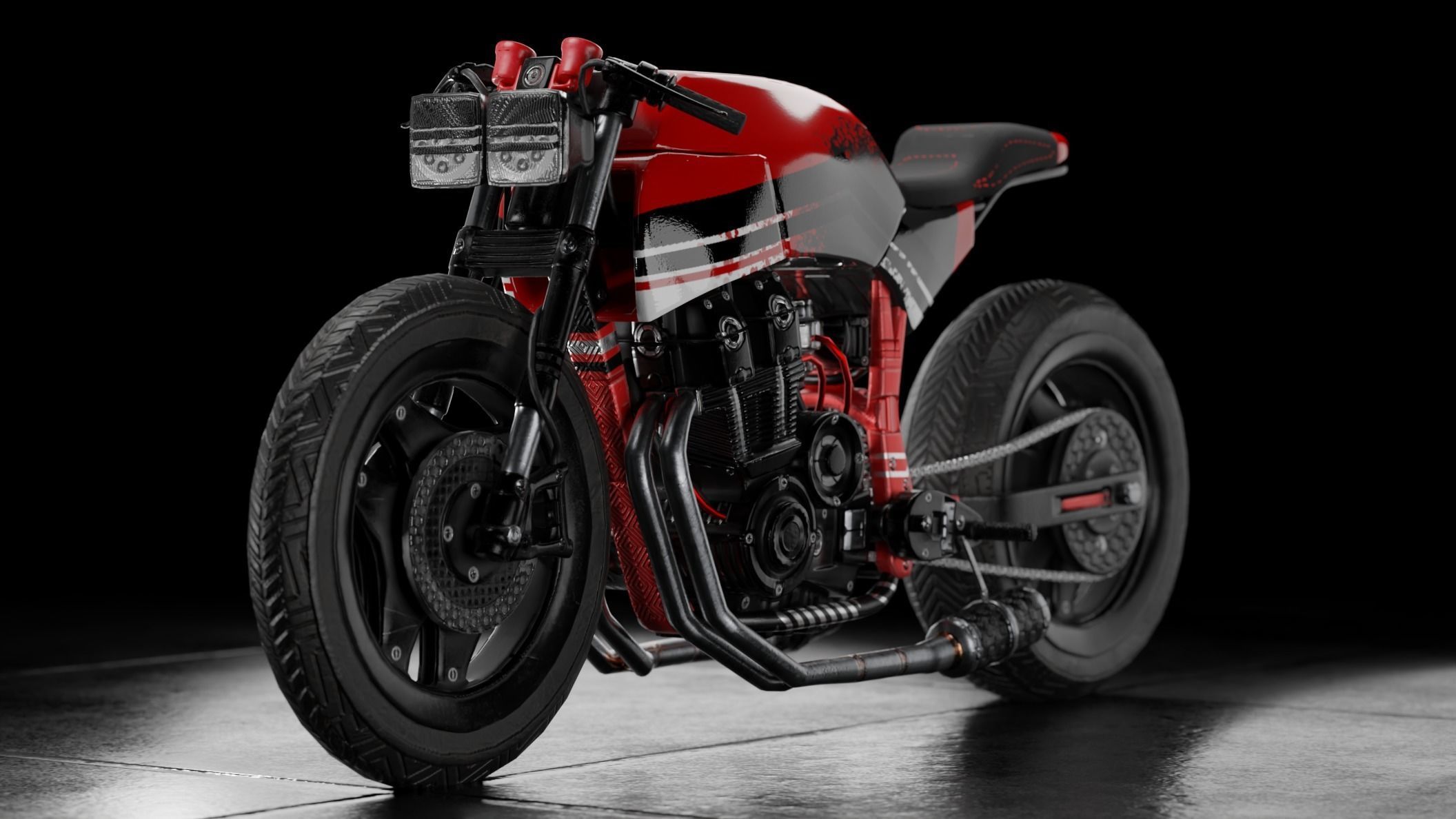 Racing Bike 3D model_4