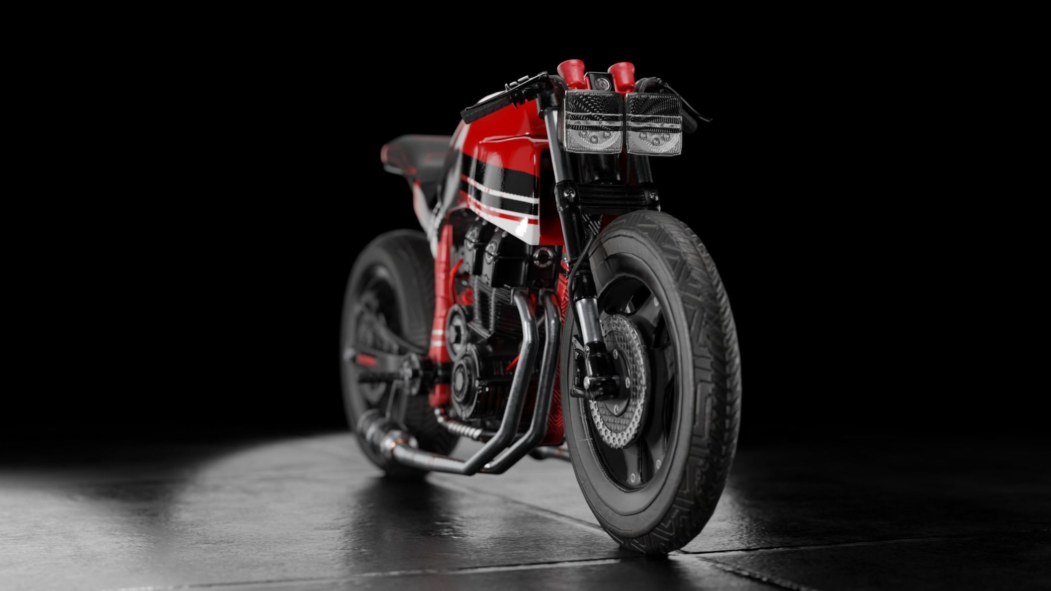 Racing Bike 3D model_5