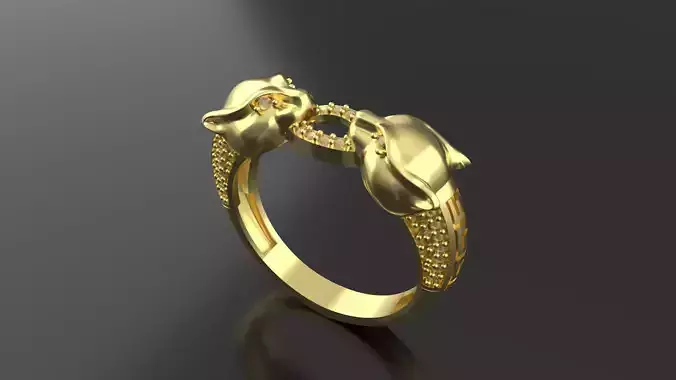 panter pantera rings 3D model
