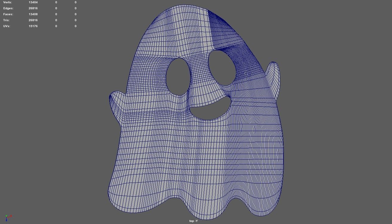 Ghost Candy Low-poly 3D model_6