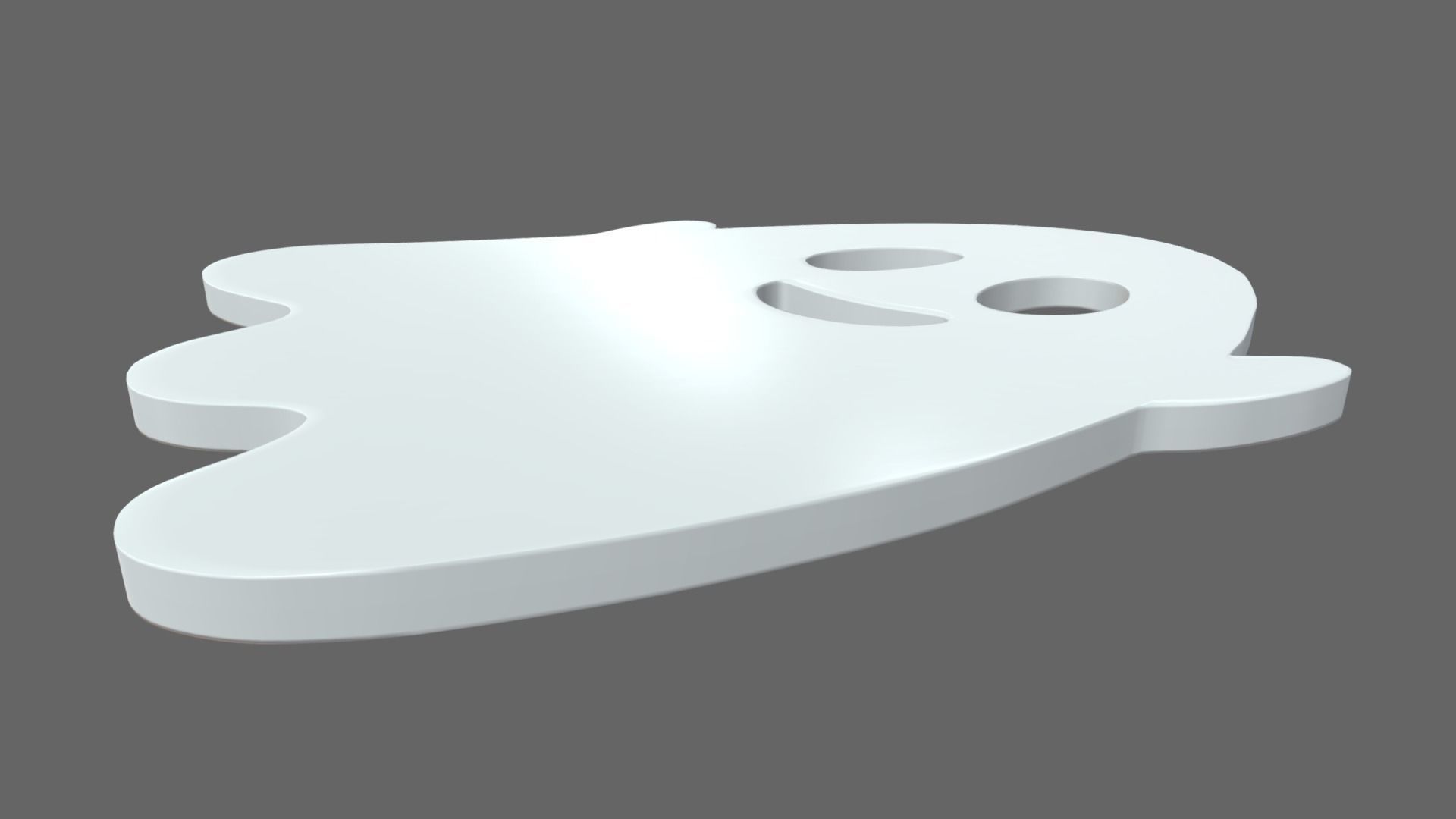 Ghost Candy Low-poly 3D model_1