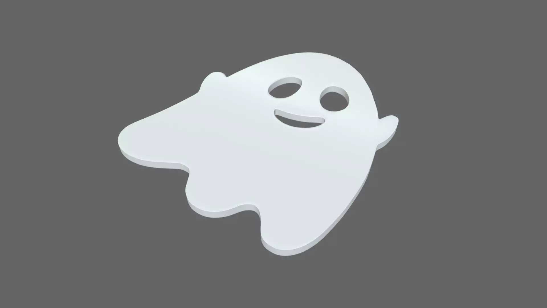 Ghost Candy Low-poly 3D model_0