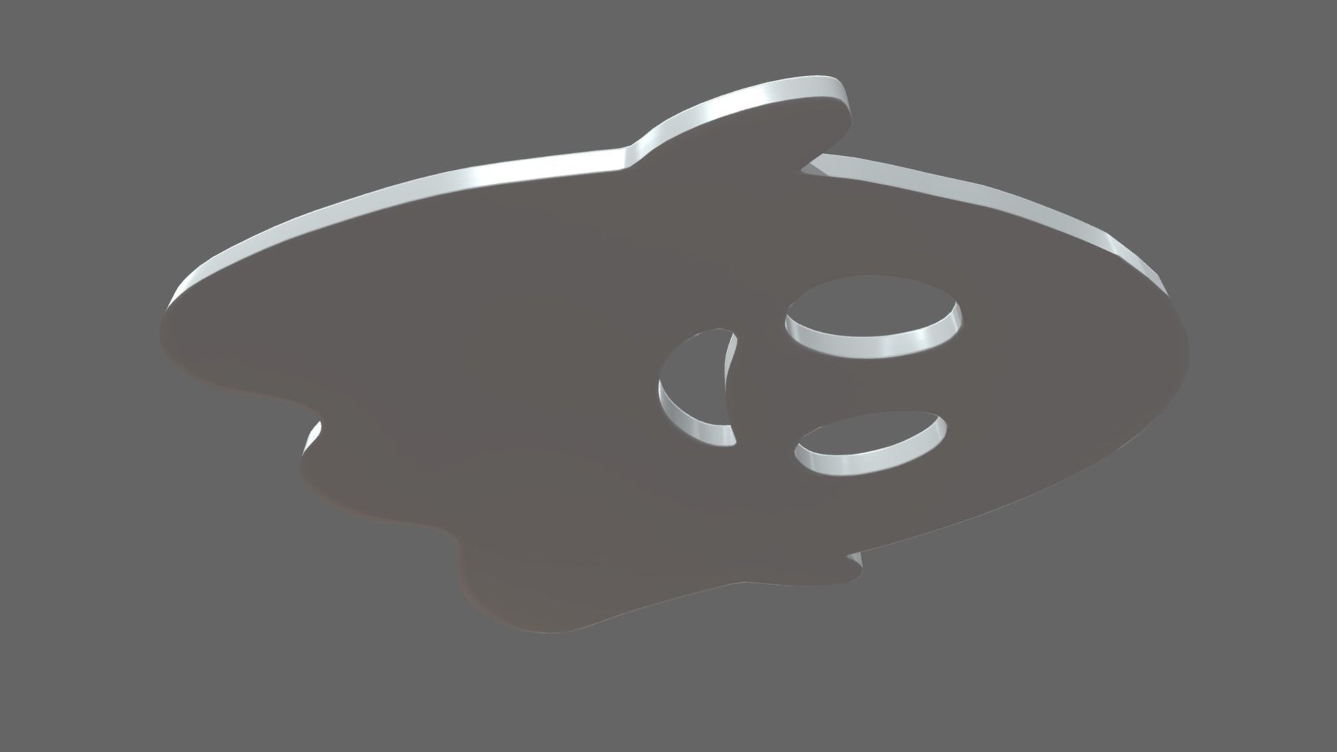 Ghost Candy Low-poly 3D model_2