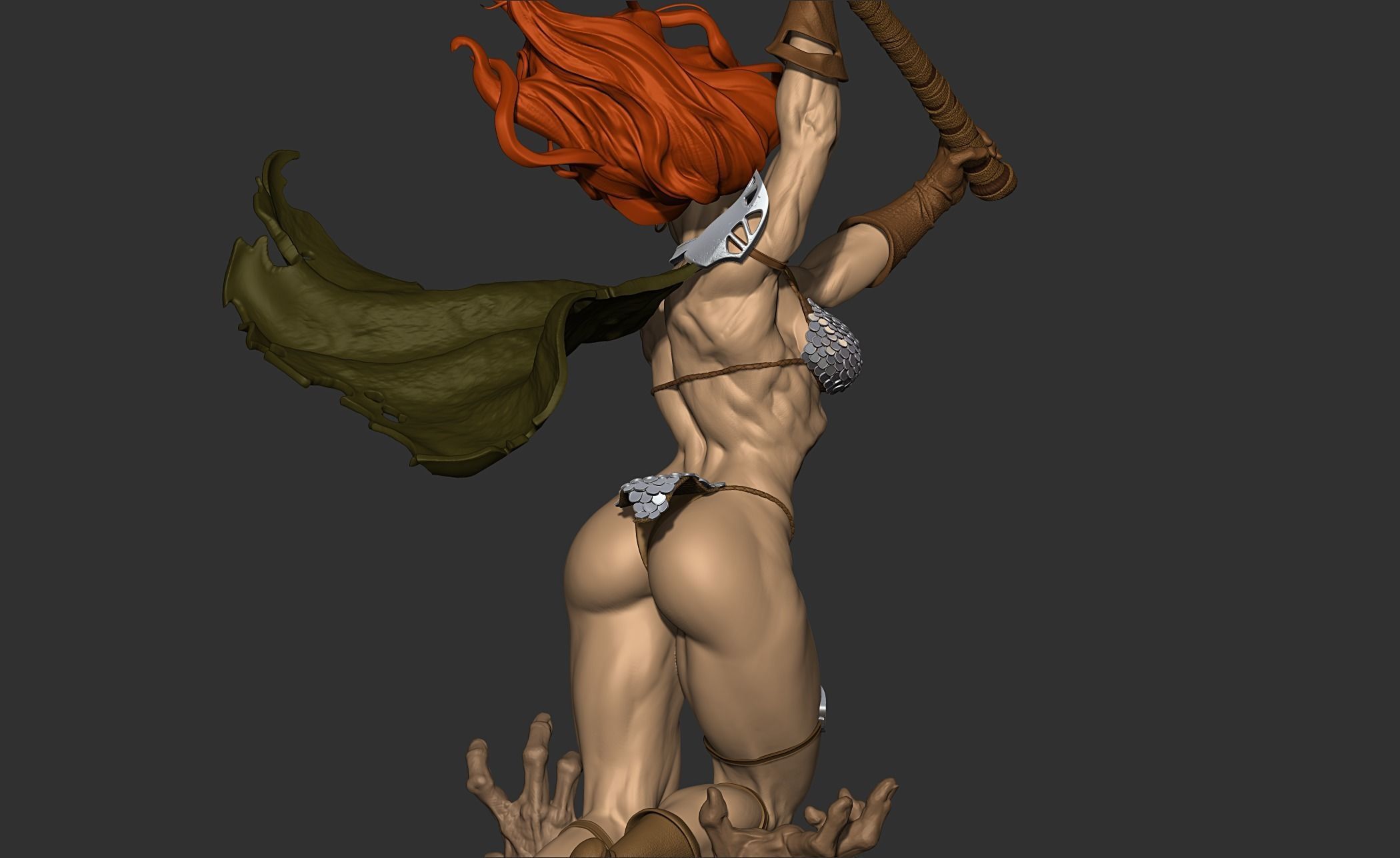 Red Sonja with NSFW  3D print model_20