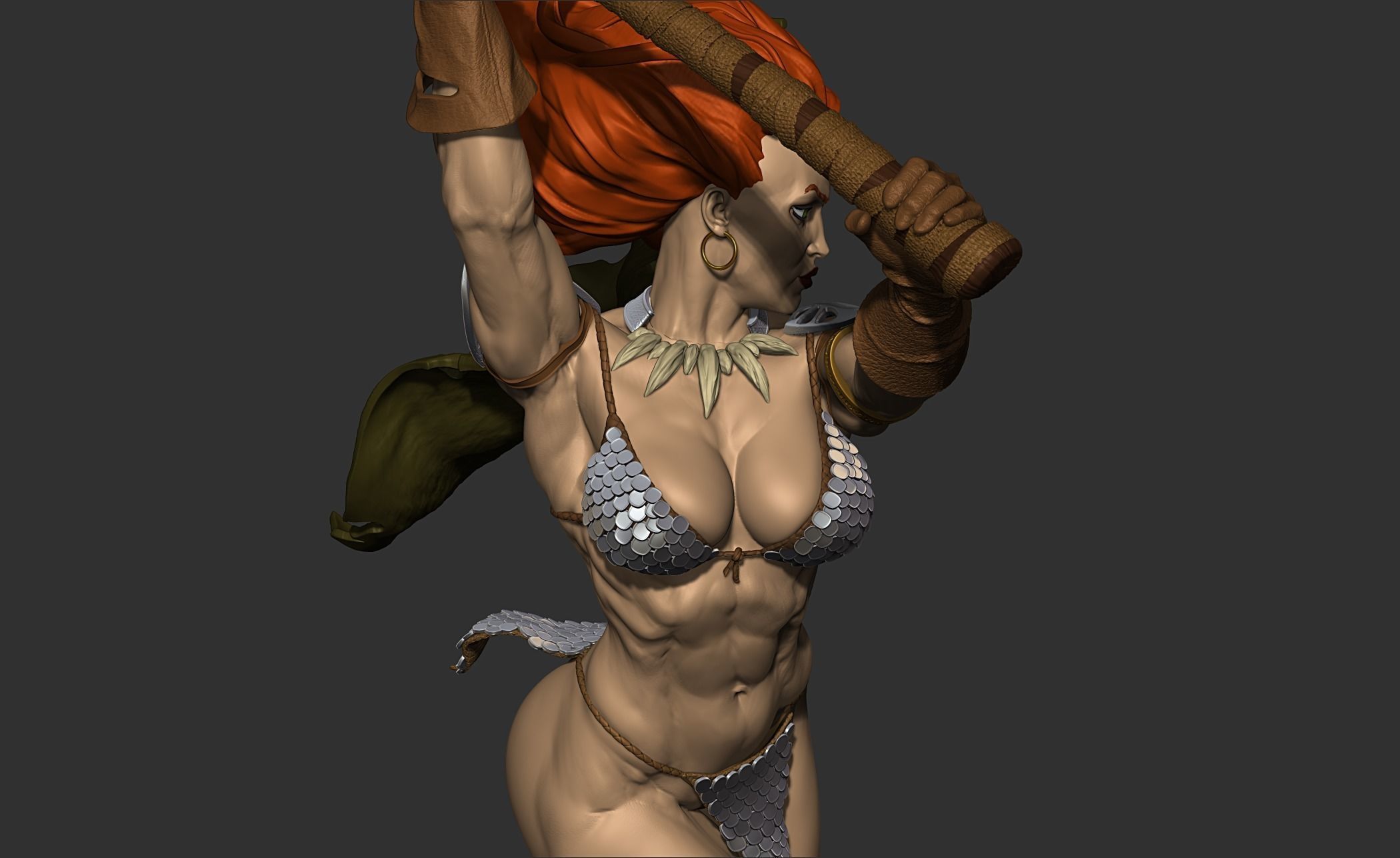 Red Sonja with NSFW  3D print model_22