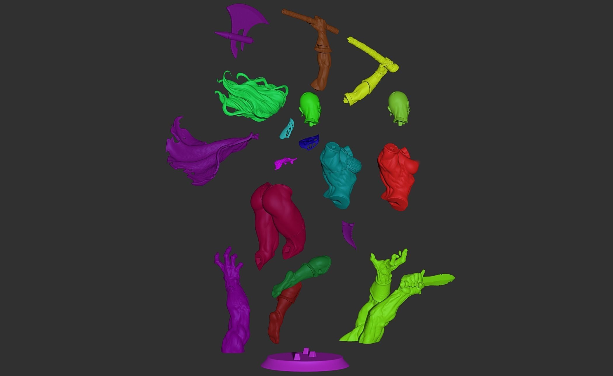 Red Sonja with NSFW  3D print model_19