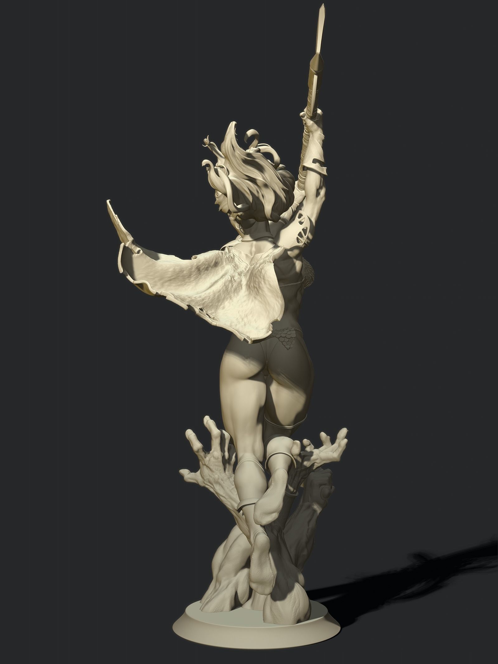 Red Sonja with NSFW  3D print model_7