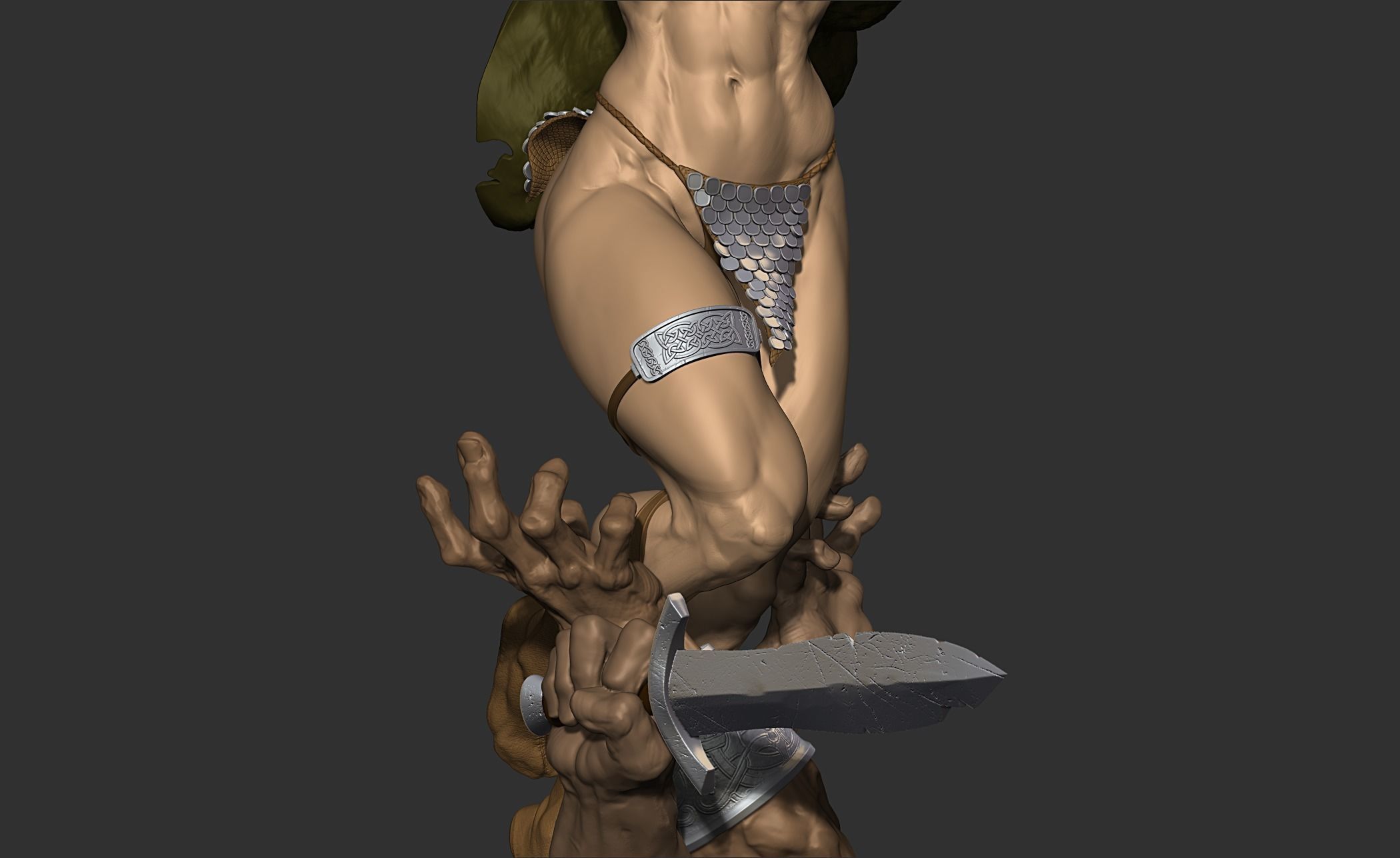 Red Sonja with NSFW  3D print model_21