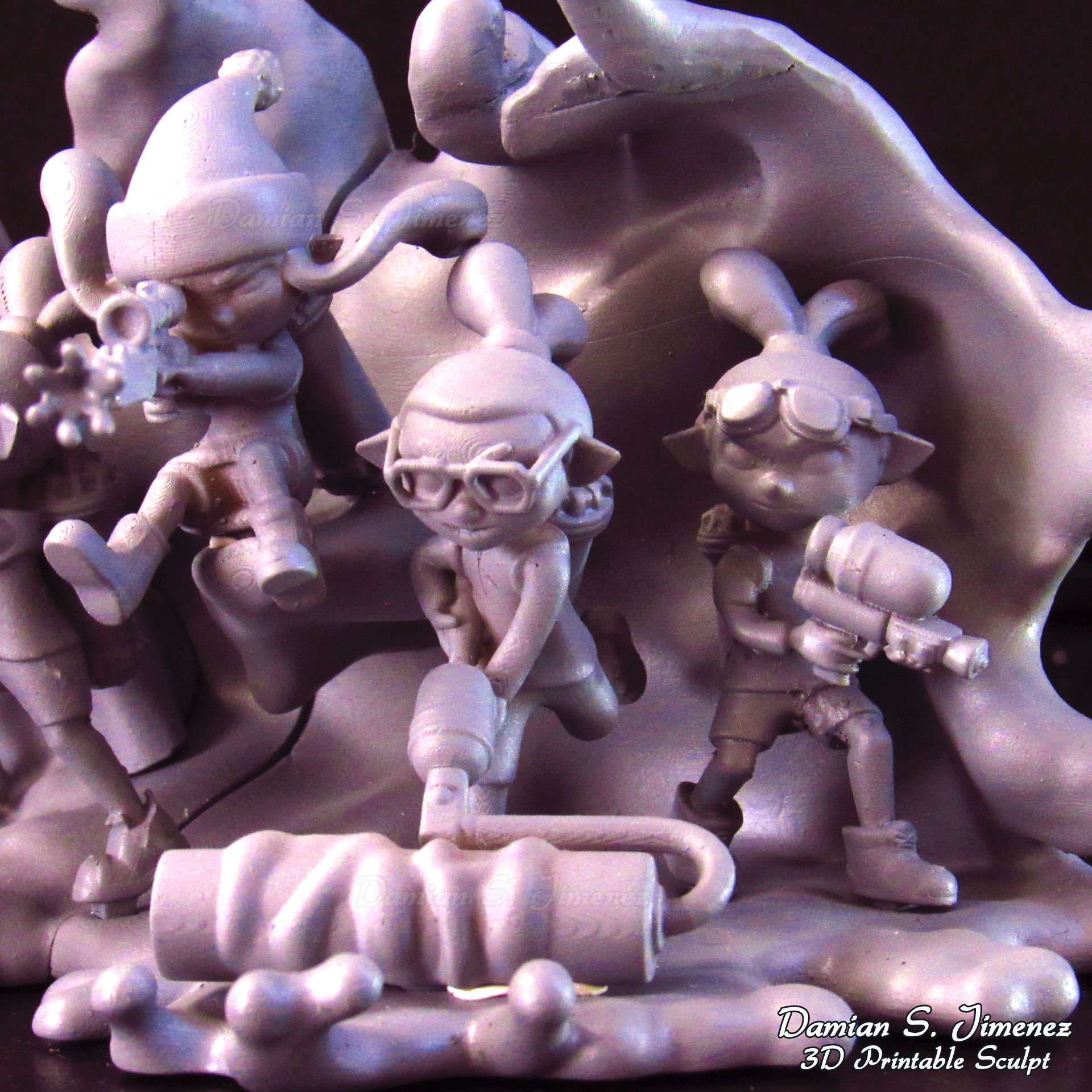 Splatoon 3 Diorama 3D Print stl Splatoon 3D Model 3D print model_7