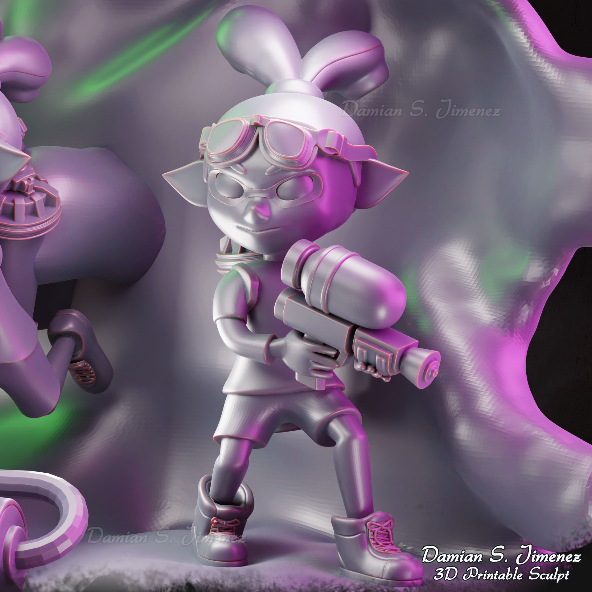 Splatoon 3 Diorama 3D Print stl Splatoon 3D Model 3D print model_10