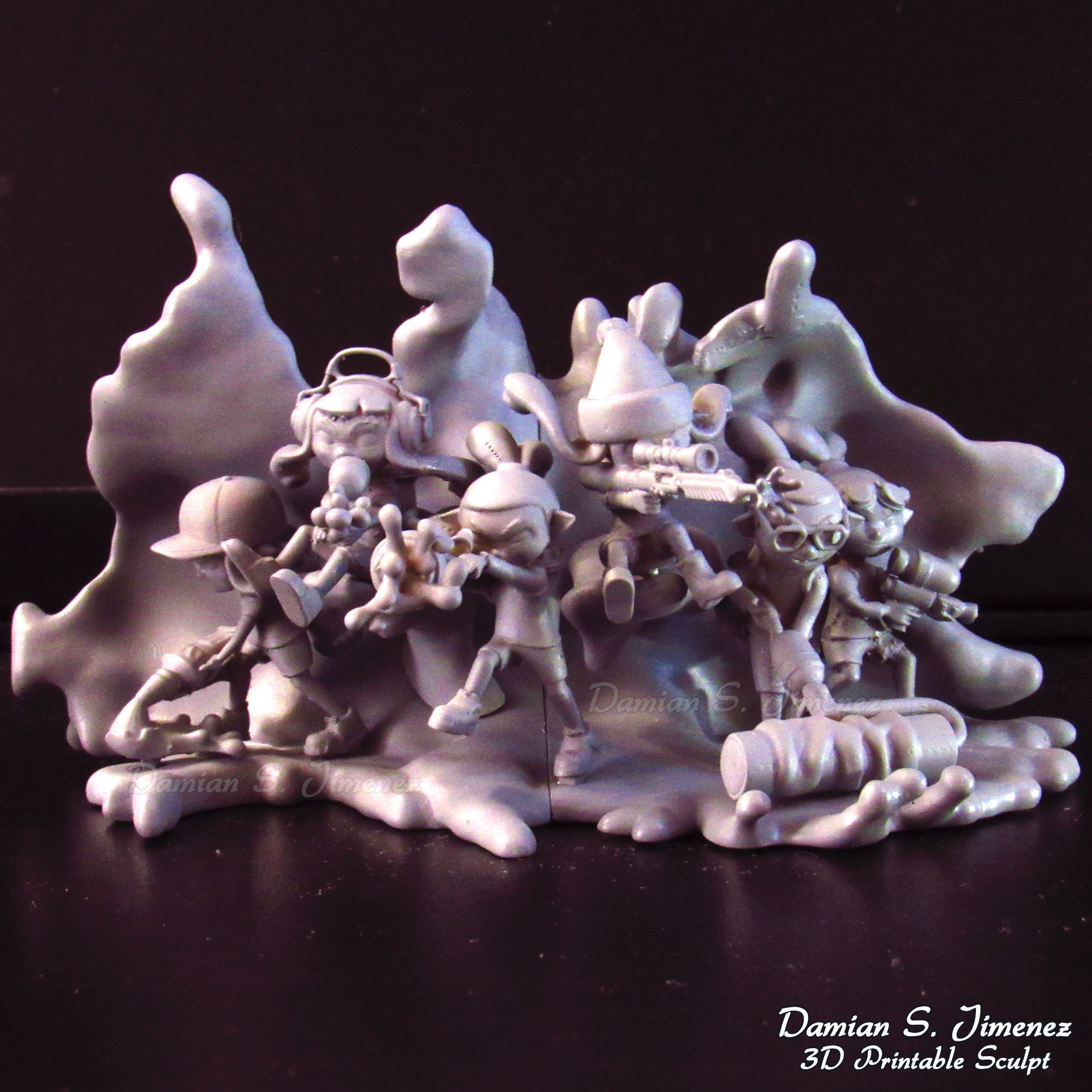 Splatoon 3 Diorama 3D Print stl Splatoon 3D Model 3D print model_3